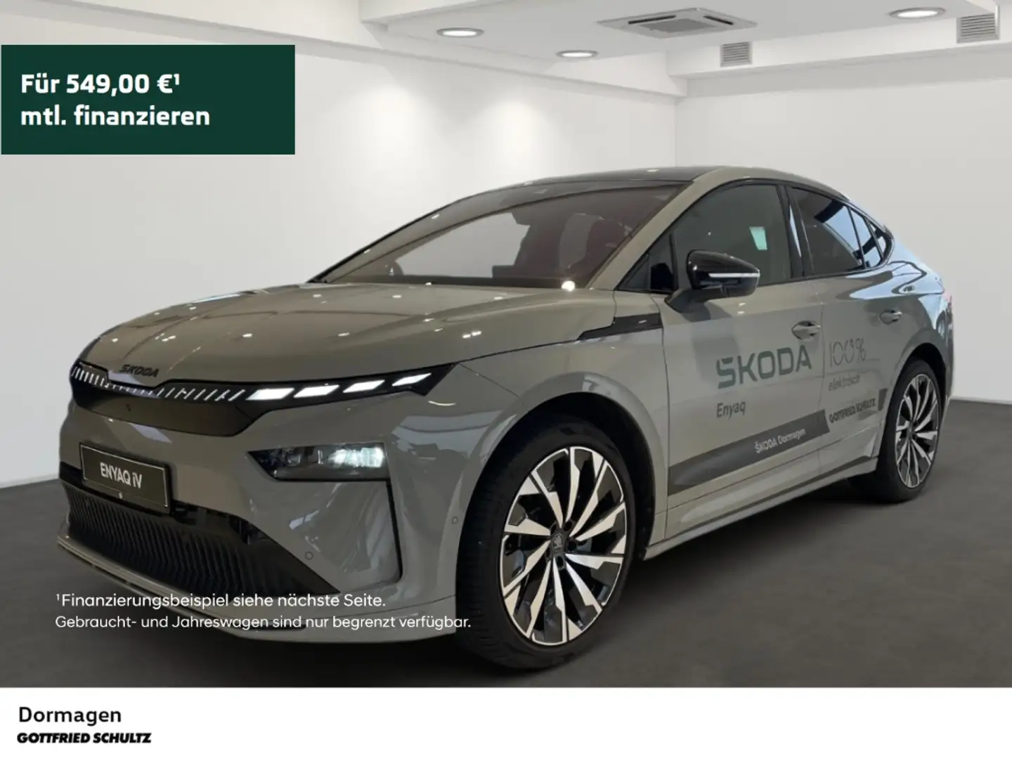 Skoda Enyaq COUPE 85 SPORTLINE AHK MATRIX NAVI KAMERA Grau - 1