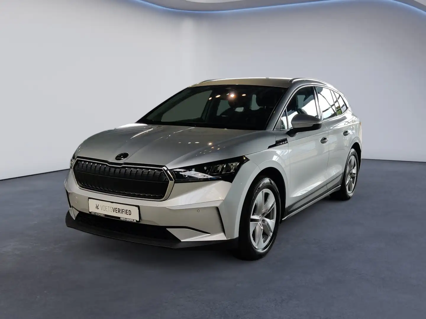 Skoda Enyaq iV 80 Loft ACC+AHK+DAB+KLIMA+LED+NAVI Argent - 1