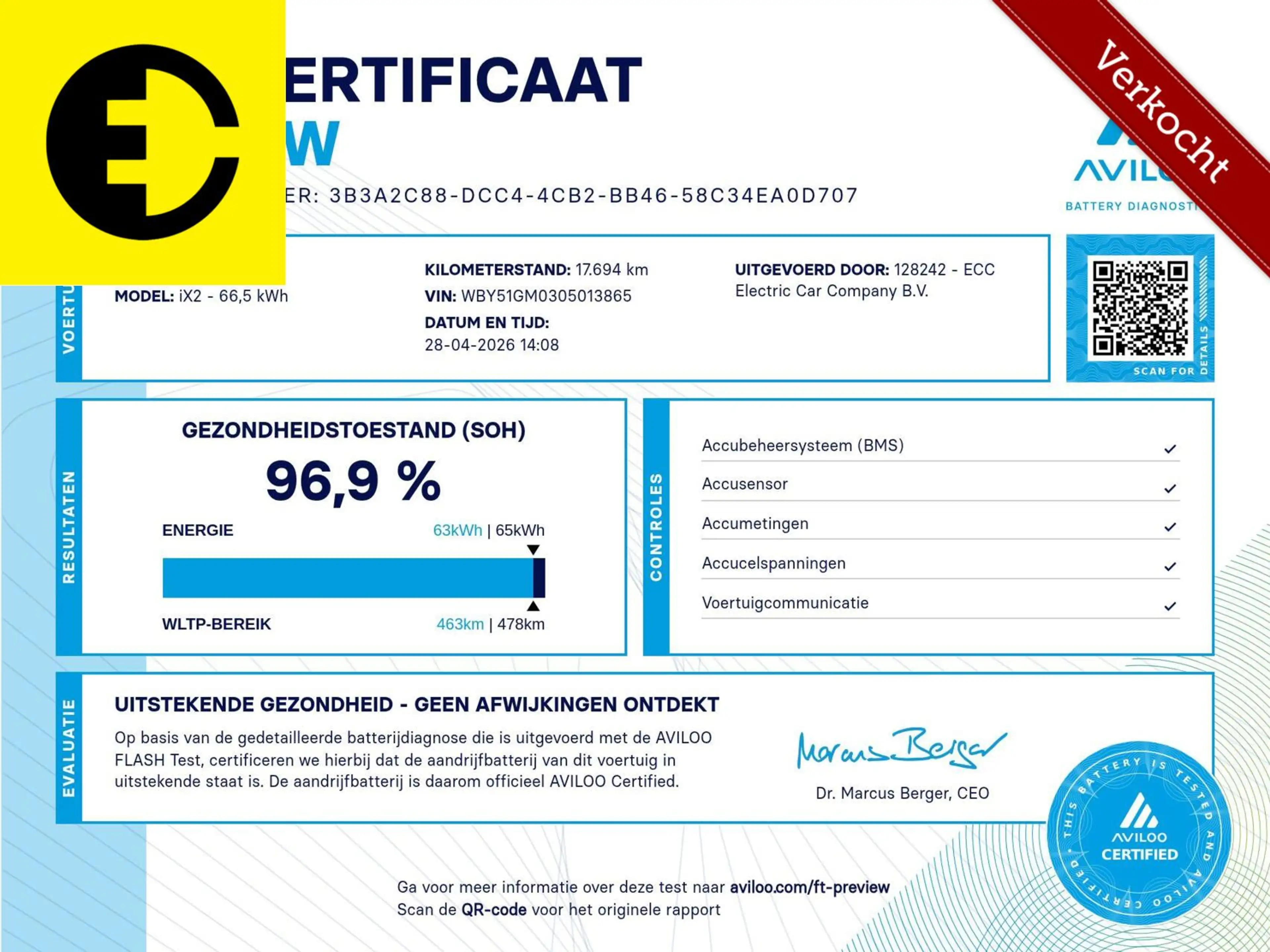 BMW iX2 eDrive20 67 kWh | 96,9% SOH | Alcantara stoelen | — photo 3