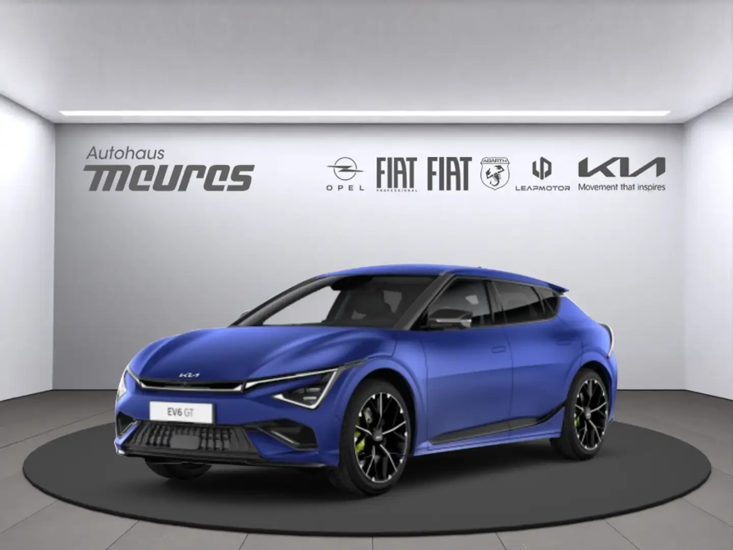 Kia EV6 GT 84 kWh 609 PS Allrad El. Heckklappe Klimasitze Modrá - 1