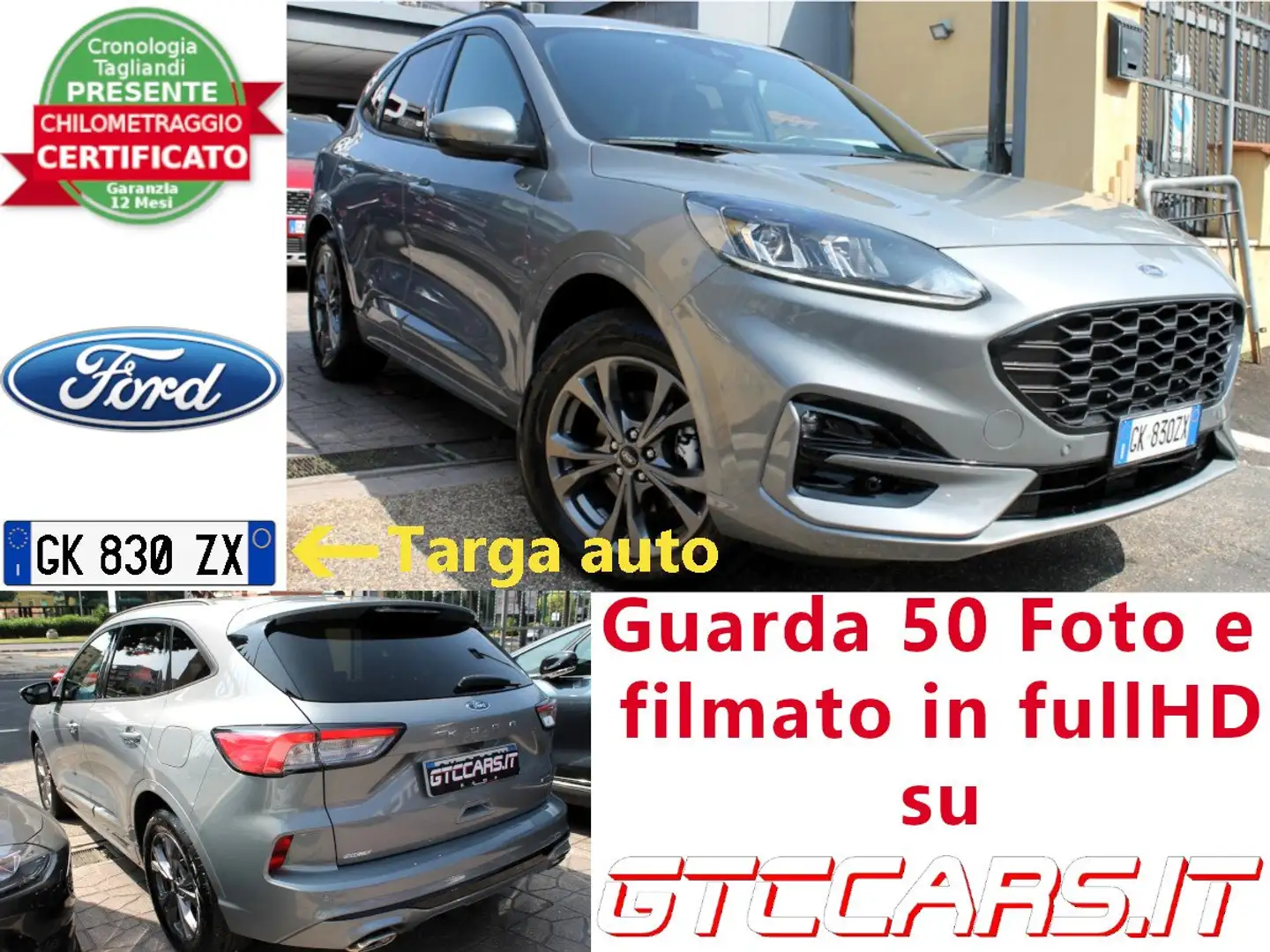 Ford Kuga PlugIn⚡️ 225Cv ST-Line UNIPRO IVA DEDUCIBILE Grigio - 1