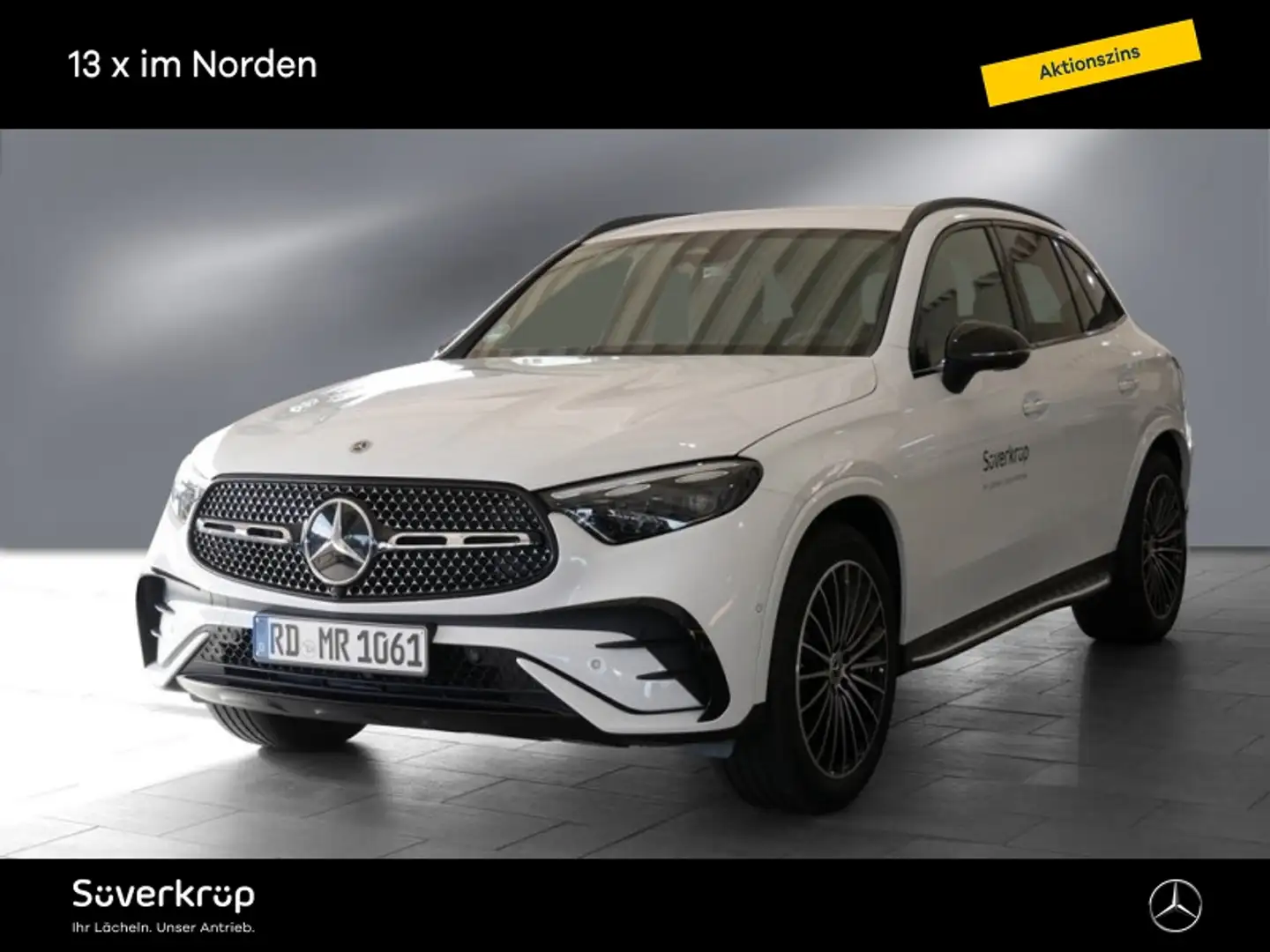 Mercedes-Benz GLC 220 d 4M AMG NIGHT DISTR SPUR 360 AHK PDC Weiß - 2