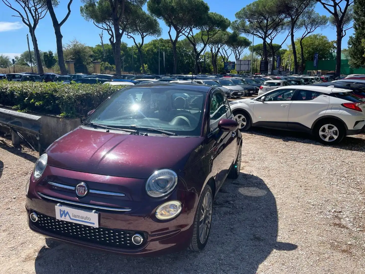 Fiat 500 1.2cc LOUNGE 69cv TETTO PANORAMA CRUISE BLUE Rosso - 1