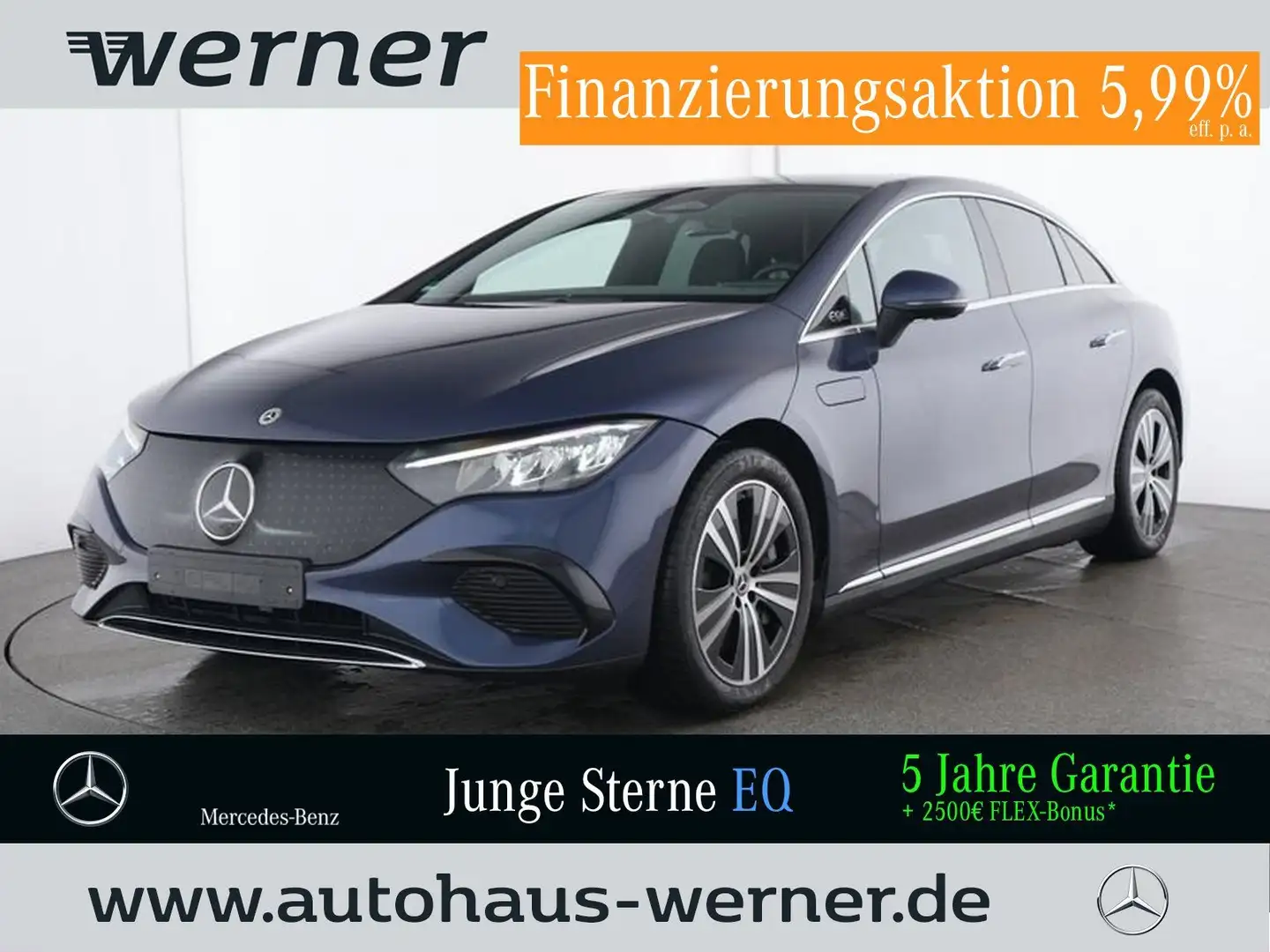 Mercedes-Benz EQE 300 ELECTR-ART-ADV+ PANO WINTER WDGS MEMORY Blue - 1