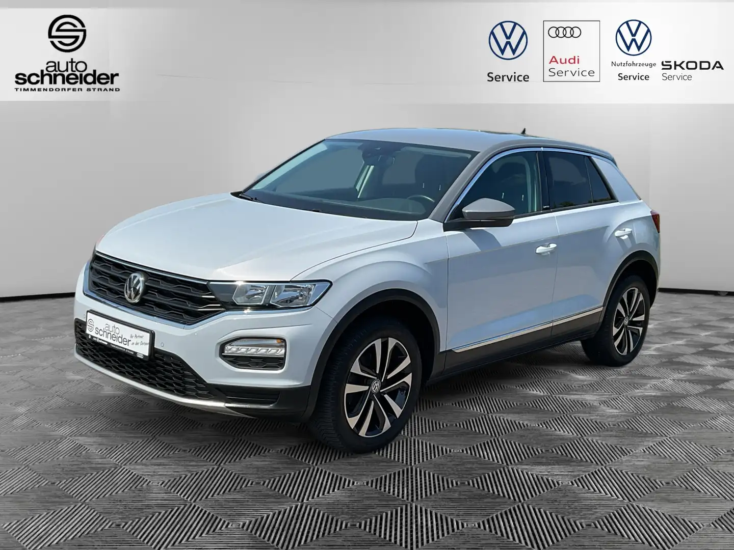 Volkswagen T-Roc 1.6 TDI United AHK Navi ACC APP-Connect Sitzhzg Silber - 1