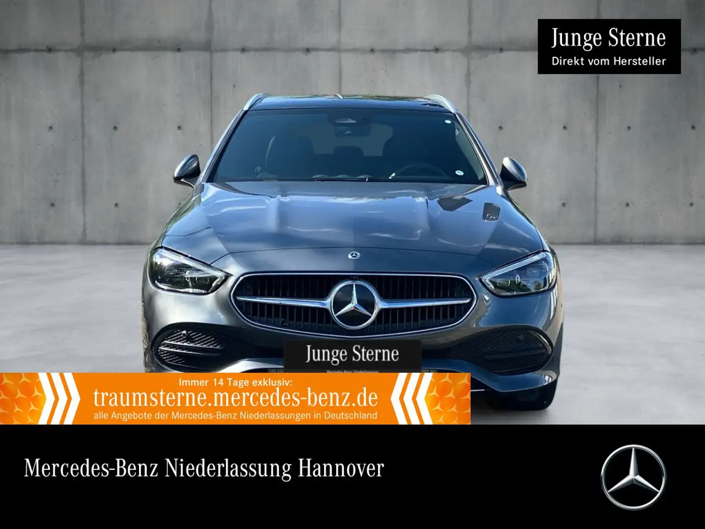 Mercedes-Benz C 300 e T AVANTG+PANO+360+TOTW+KEYLESS+9G Grijs - 1