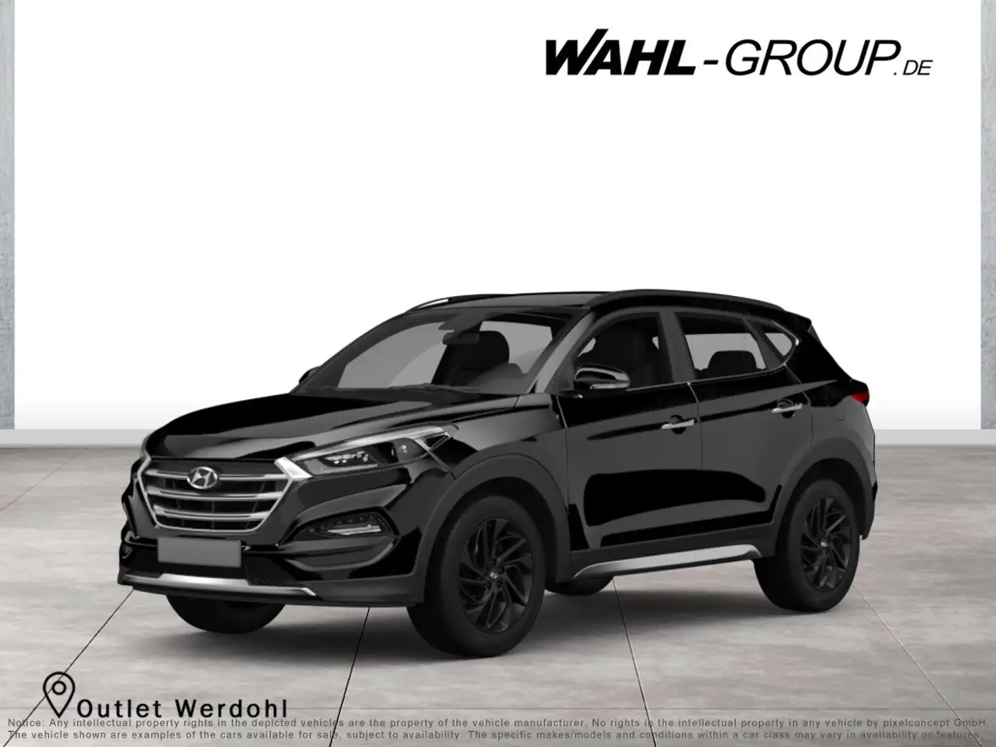 Hyundai TUCSON 1.6 T-GDi N-LINE 4 WD*8-FACH ALU*AHK*NAVI Noir - 1