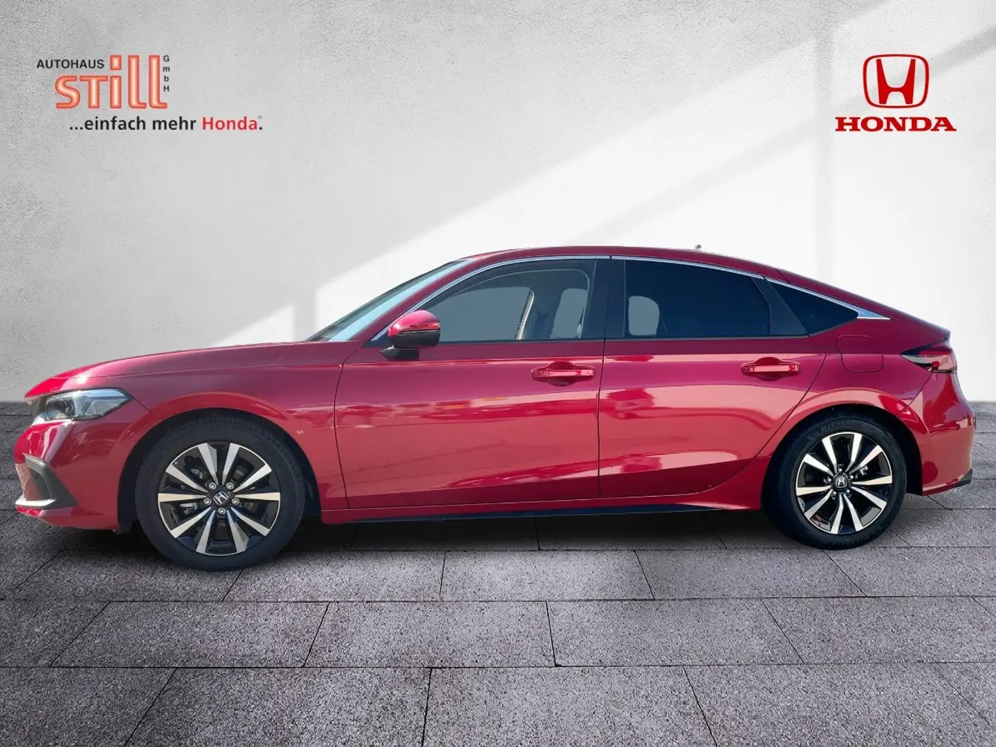 Honda Civic e:HEV 2.0 Elegance Navi*Kamera*Sitzheiz.* Rood - 2