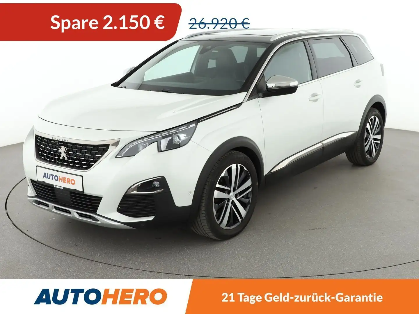 Peugeot 5008 2.0 Blue-HDi GT Aut*NAVI*LED*TEMPO*CAM*PDC*SHZ* Weiß - 1
