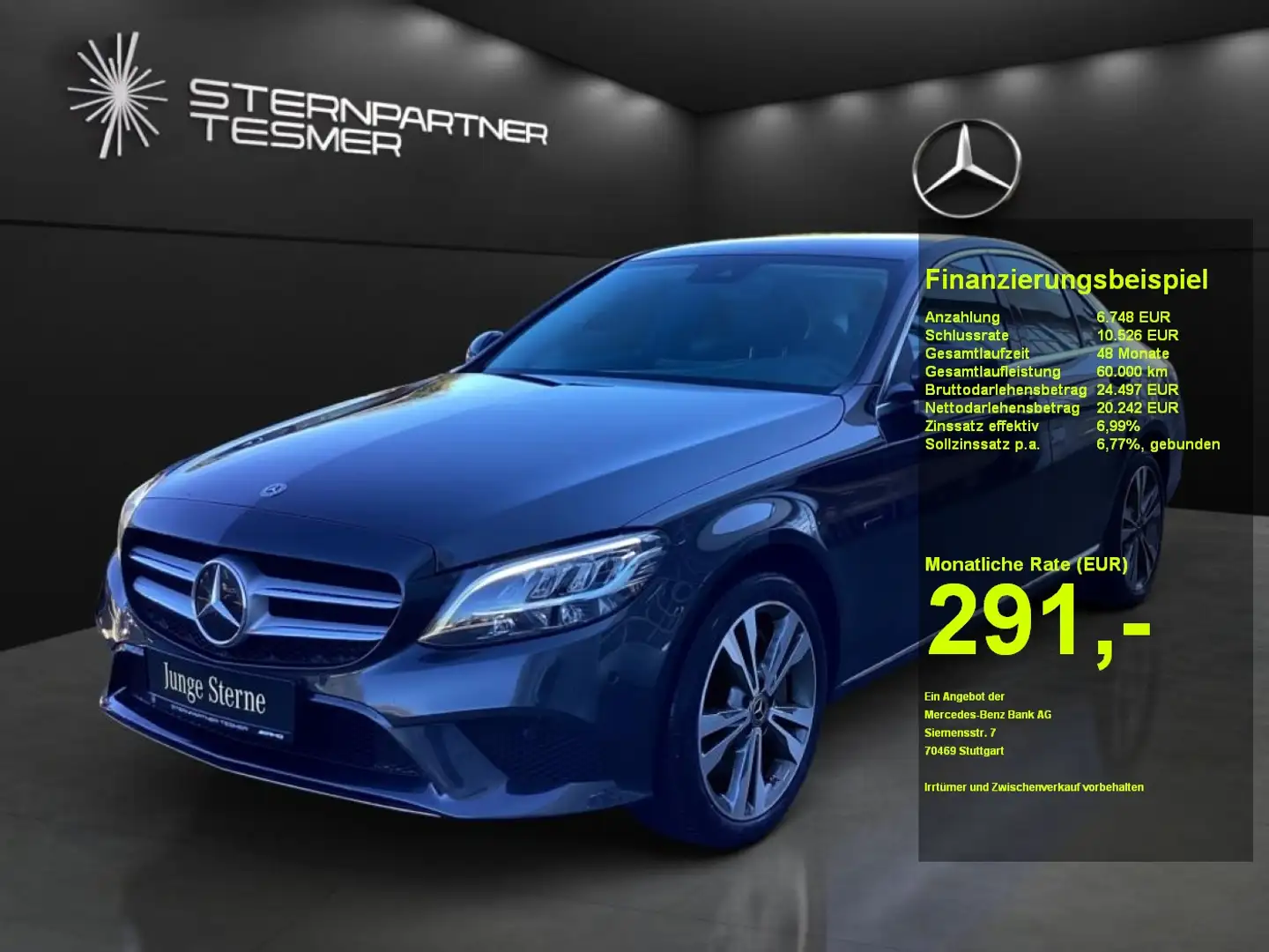 Mercedes-Benz C 300 de Avantgarde+Distro+AHK+Ambiente+COMAND Grijs - 1