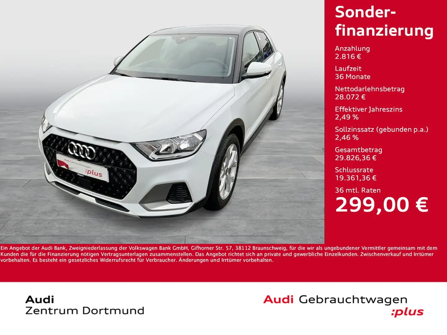 Audi A1 allstreet 35 TEILLEDER ALU17 NAVI SITZHEIZ Weiß - 1