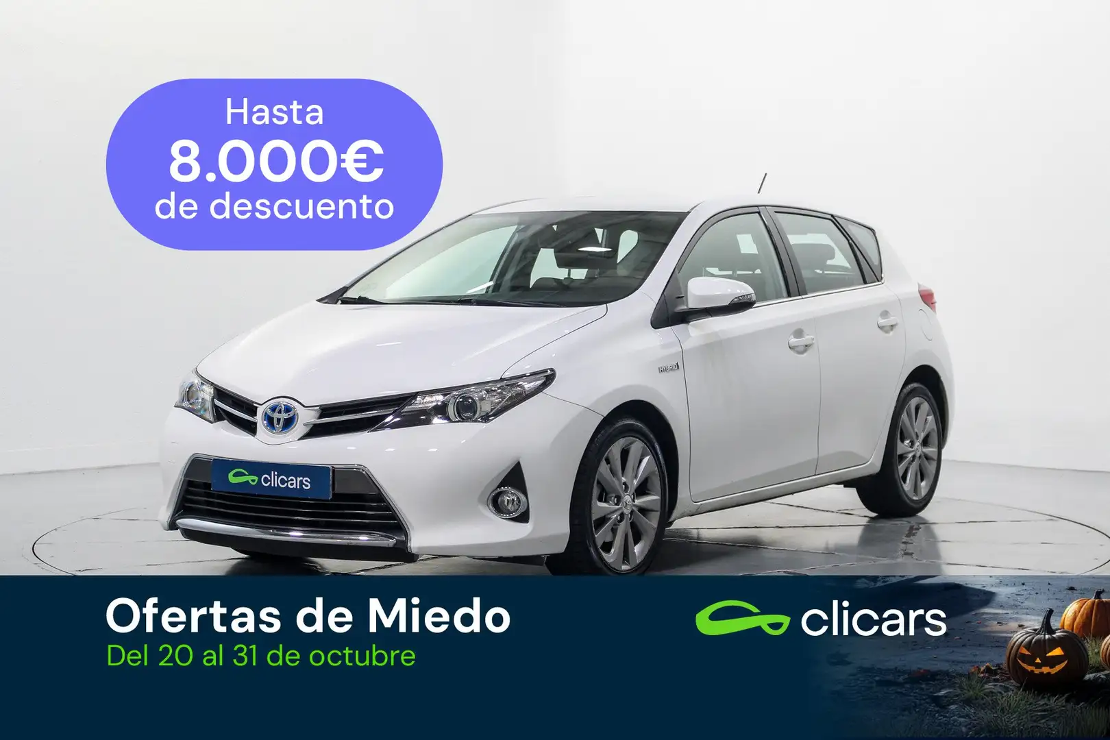 Toyota Auris hybrid Active Blanc - 1