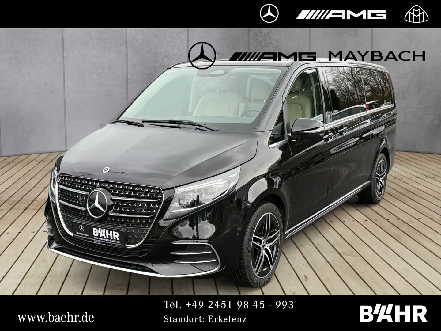 Mercedes-Benz V 300 V 300 d 4M Extralang AMG/MBUX/LED/Distronic/360° Schwarz - 1