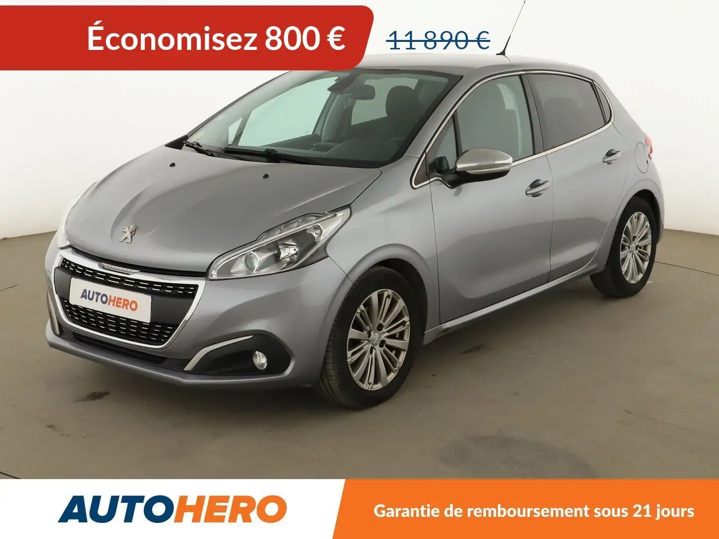 Peugeot 208 1.5 Blue-HDi Allure Gris - 1