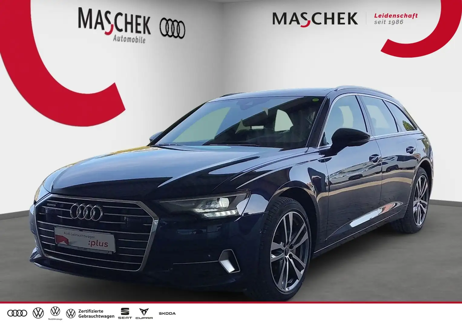 Audi A6 Avant 50 TDI AHK Pano Memory HUD ACC DAB Blau - 1