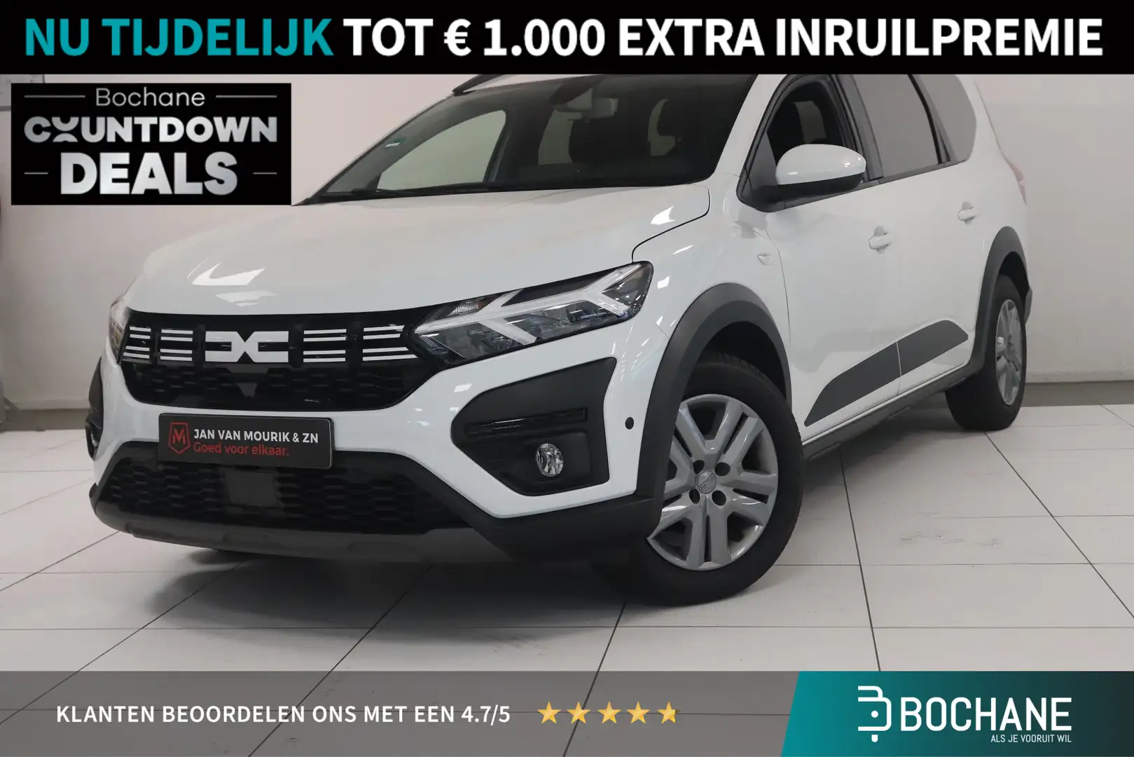 Dacia Jogger 1.0 TCe 110 Expression 7p. | 7-persoons | Navigati Weiß - 1