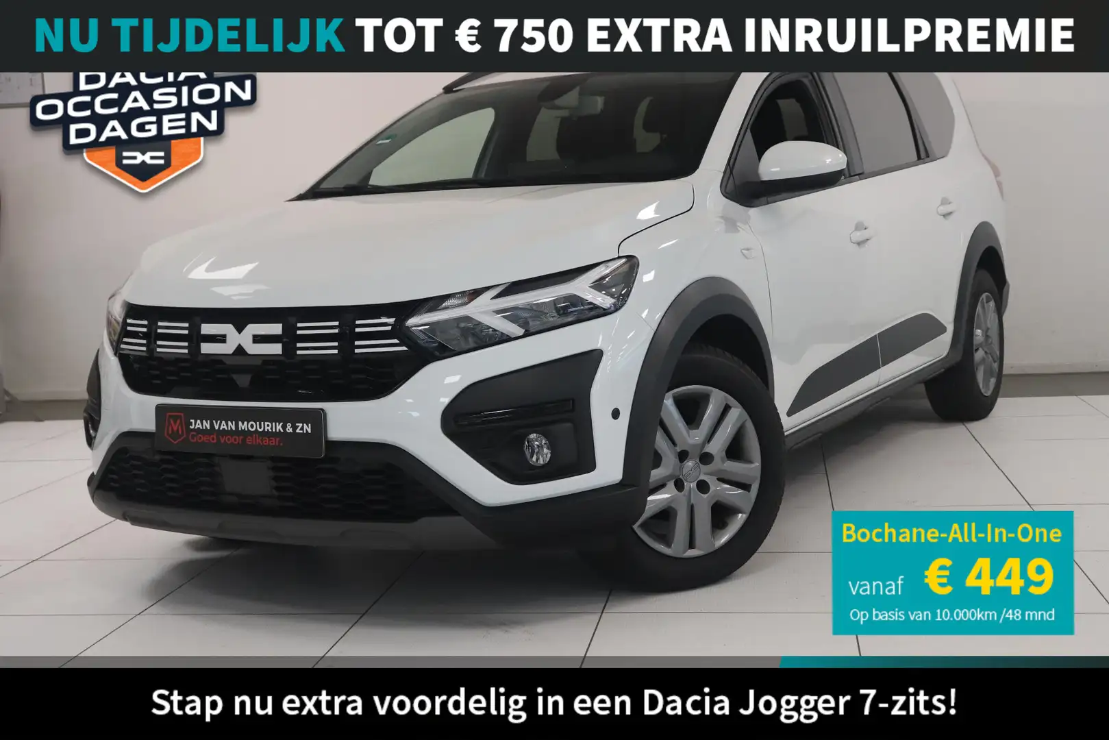 Dacia Jogger 1.0 TCe 110 Expression 7p. | 7-persoons | Navigati Blanc - 1