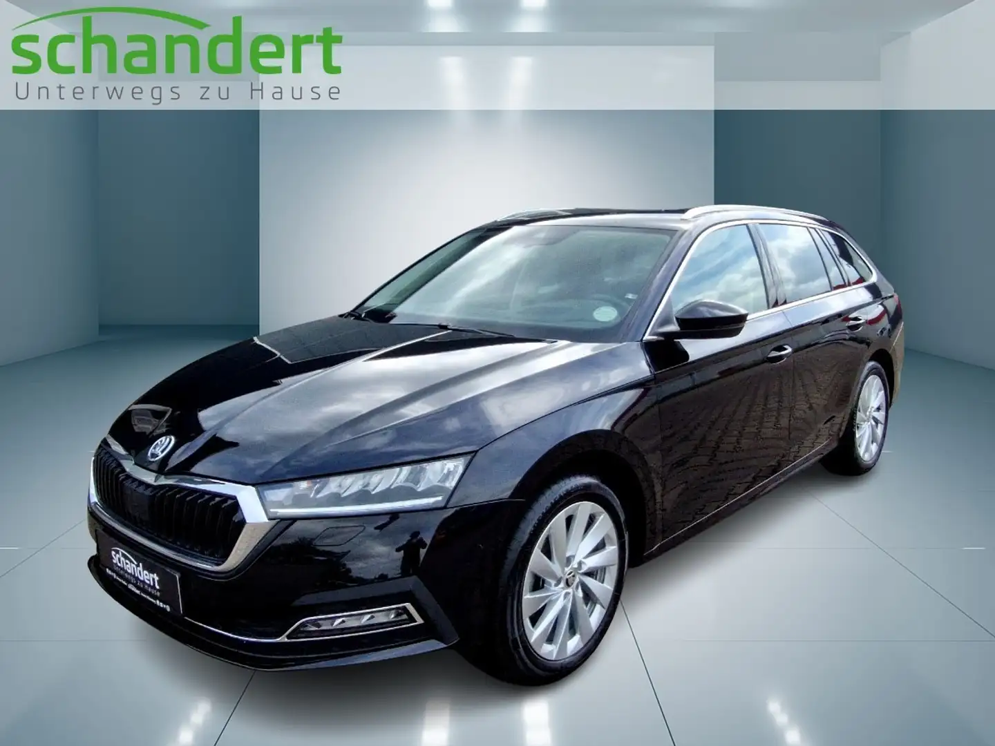 Skoda Octavia Combi 2.0 TDI Style DSG LED Navi AHK Klimaautoma Schwarz - 1