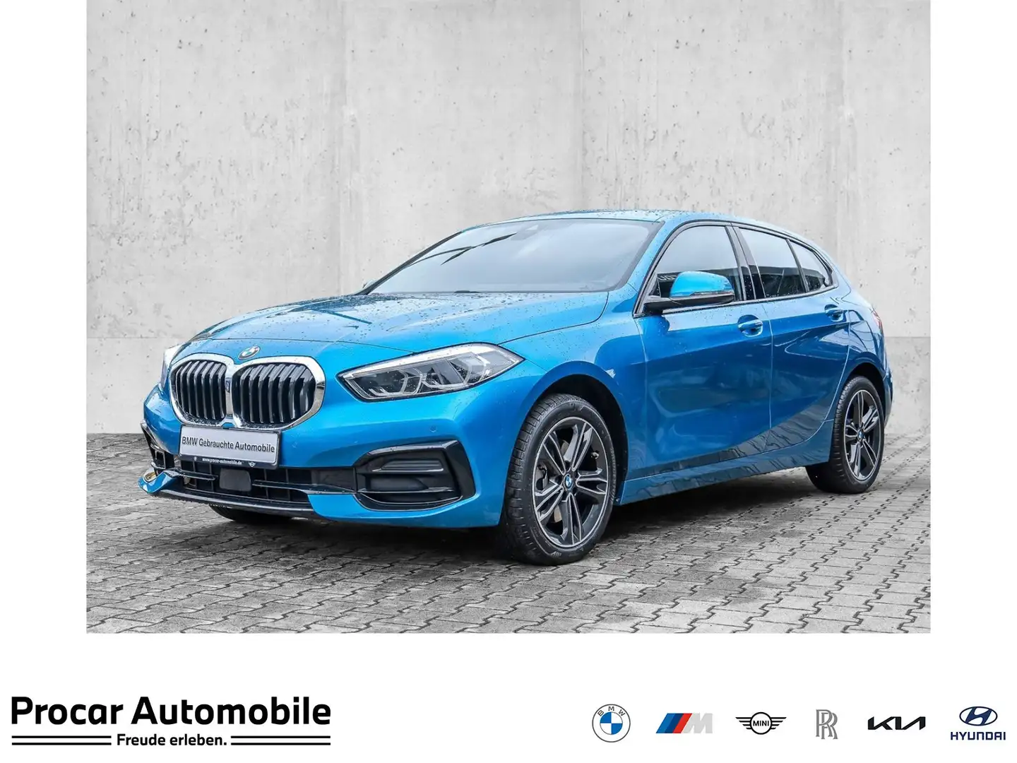 BMW 118 i Sport Line DAB LED WLAN Tempomat Klimaaut. Bleu - 1