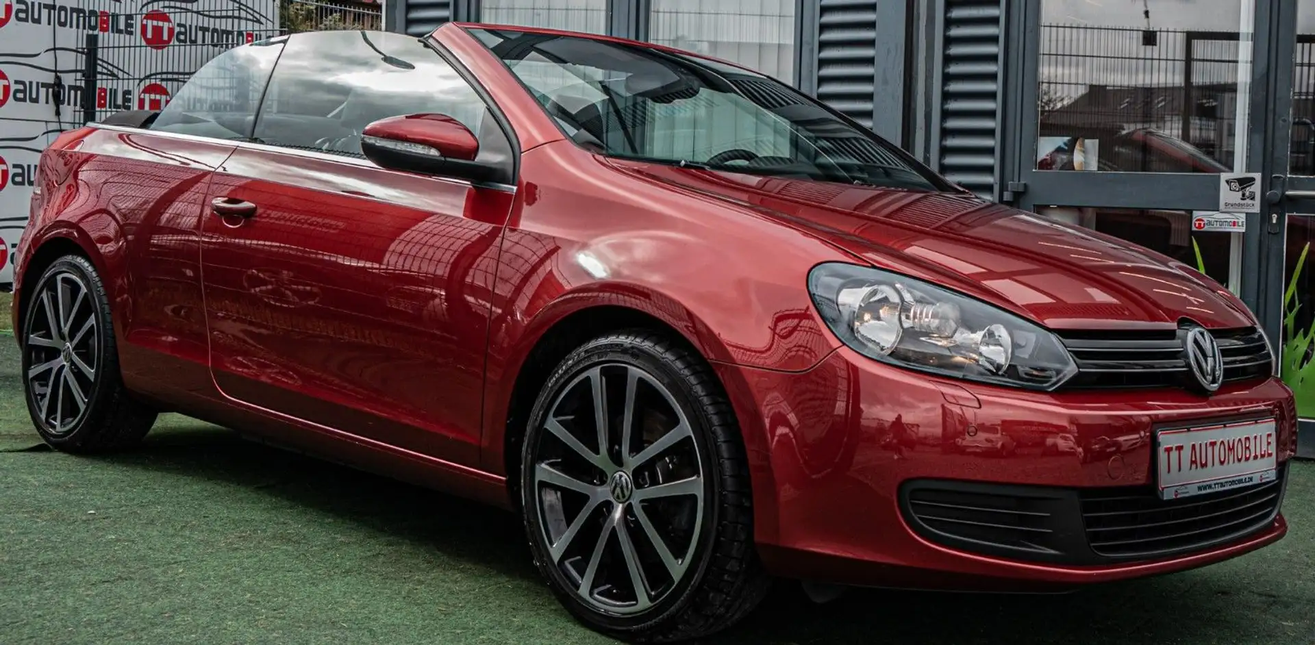 Volkswagen Golf VI Cabriolet  |NAVI|KLIMAAUTOM.|1.HAND Rouge - 1