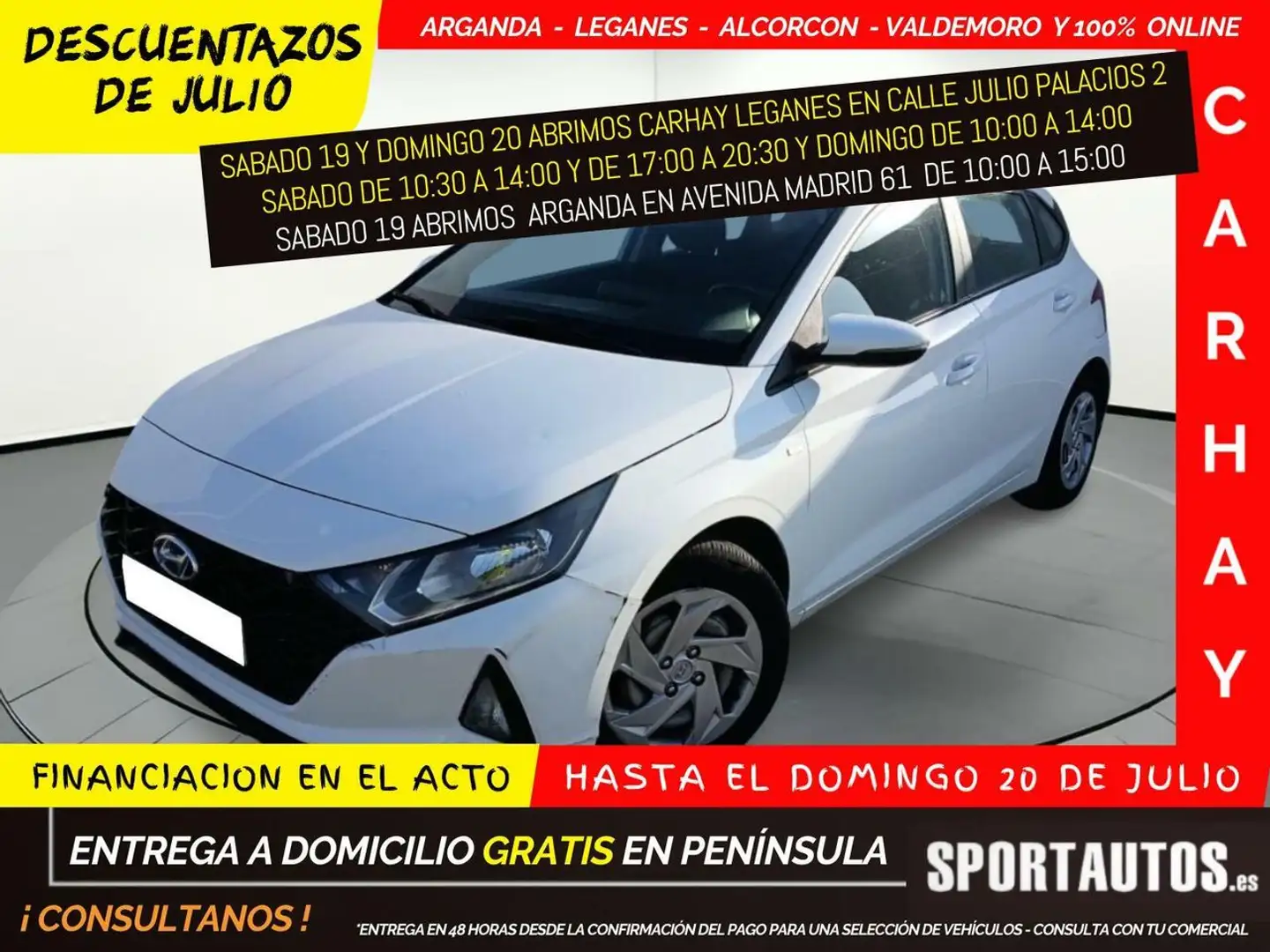 Hyundai i20 1.0 TGDI 74KW (100CV) 48V ESSENCE Blanco - 1
