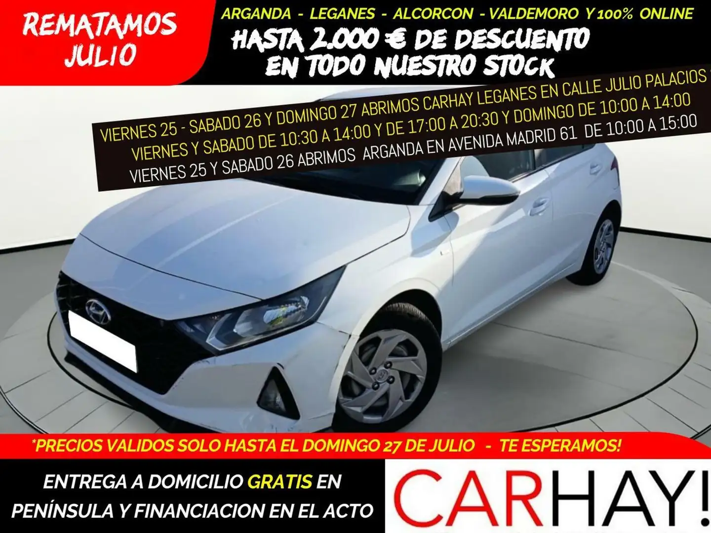 Hyundai i20 1.0 TGDI 74KW (100CV) 48V ESSENCE Alb - 1