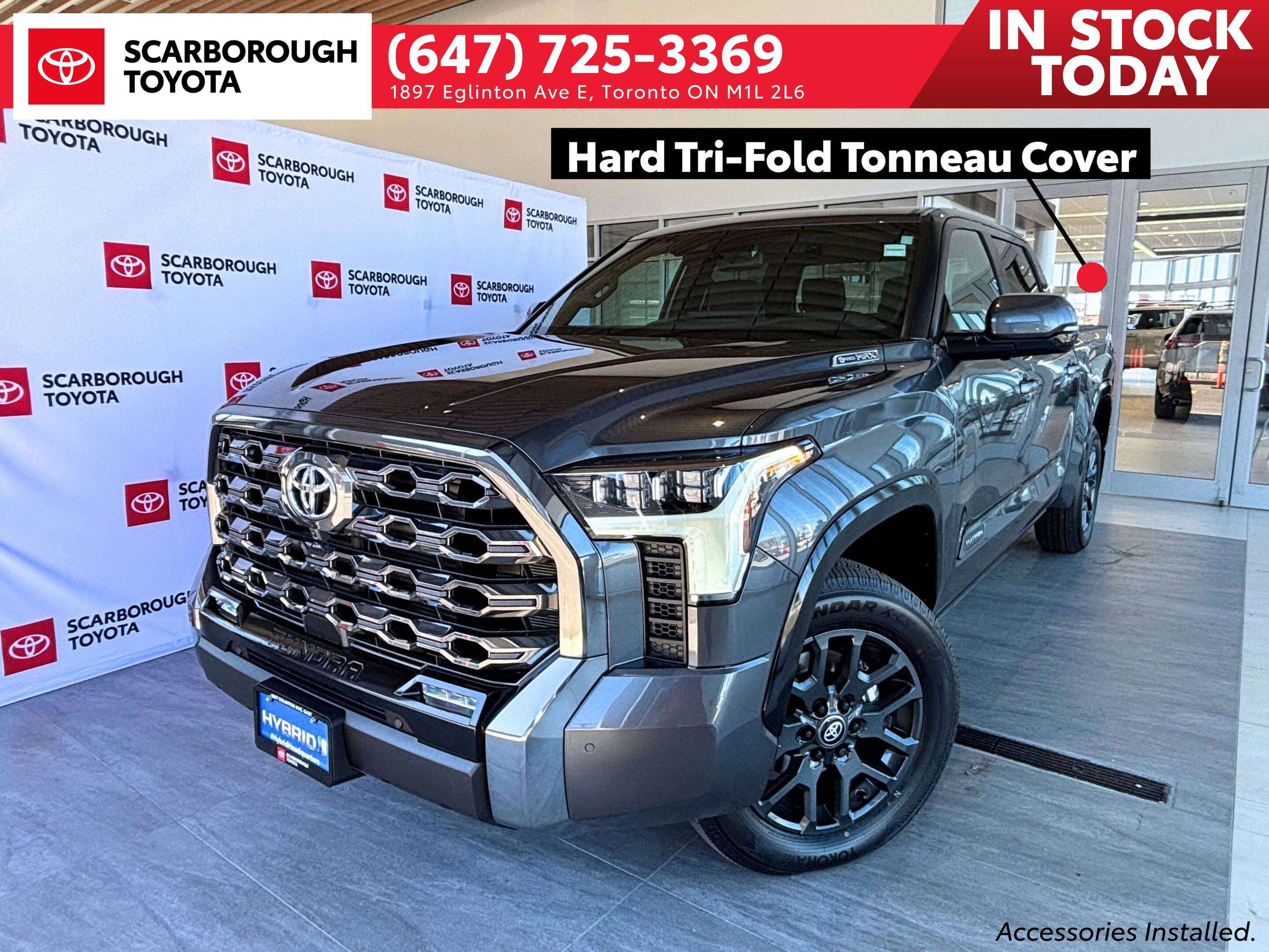 Gray 2026 Toyota Tundra Hybrid Pickup Truck Four-Wheel Drive Automatic