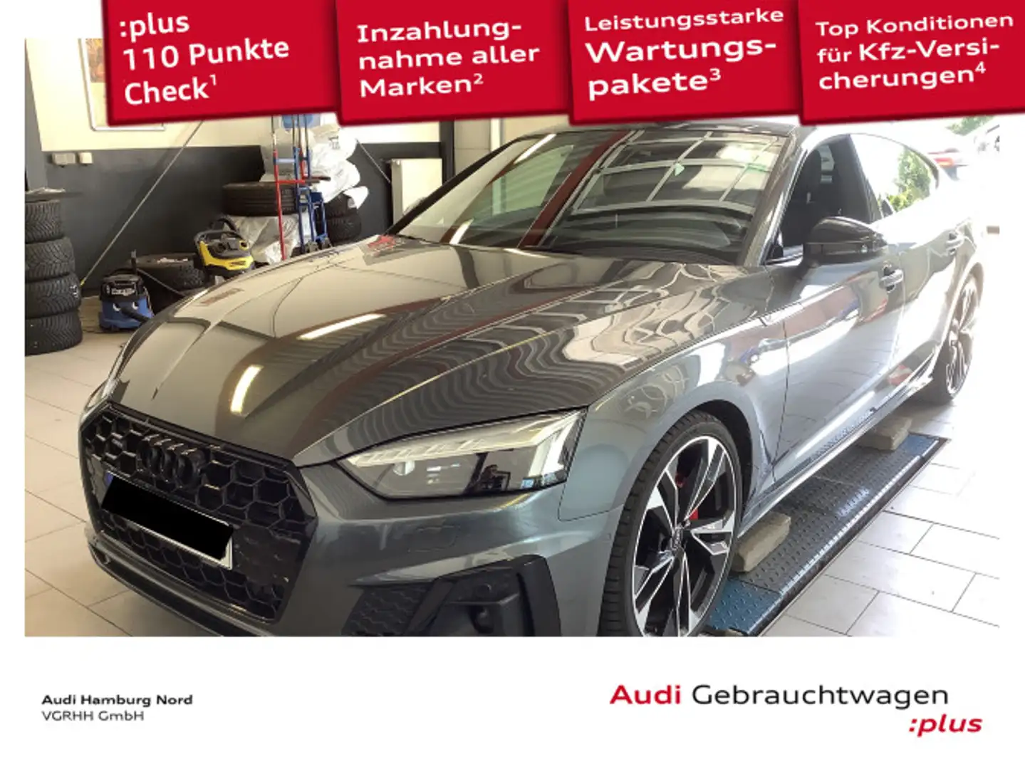 Audi A5 40 TDI quat. 2x S line B&O Panorama Grau - 1