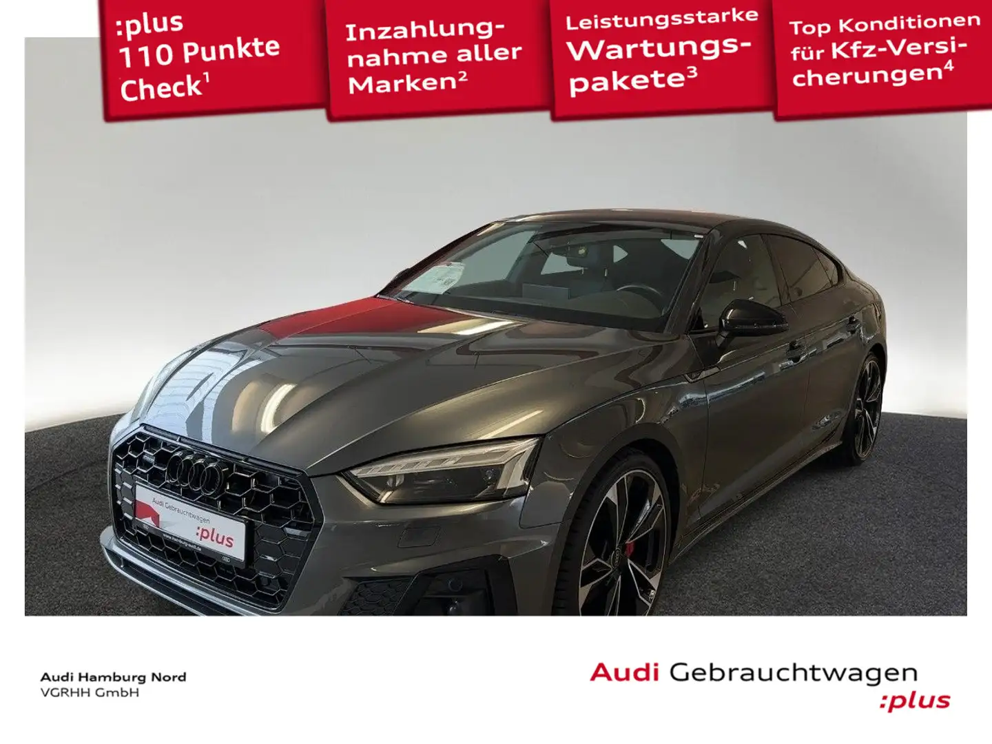 Audi A5 40 TDI quat. 2x S line B&O Panorama Grau - 1