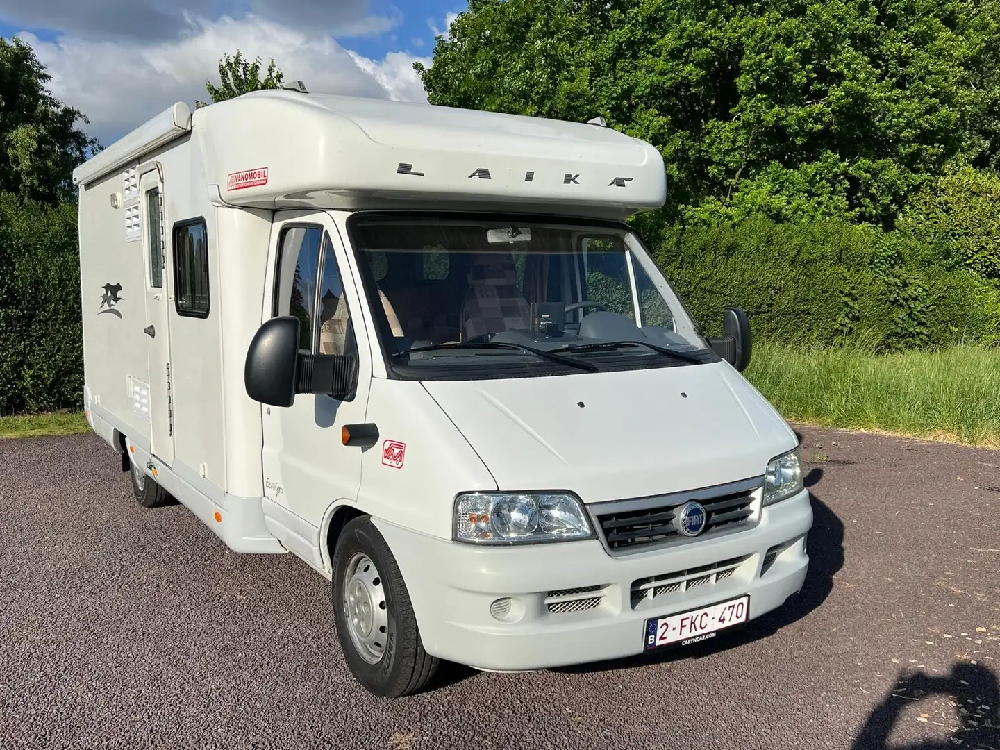 Caravans-Wohnm Laika Ecovip 6.1 met luifel en 43.000 km / FIAT Wit - 1