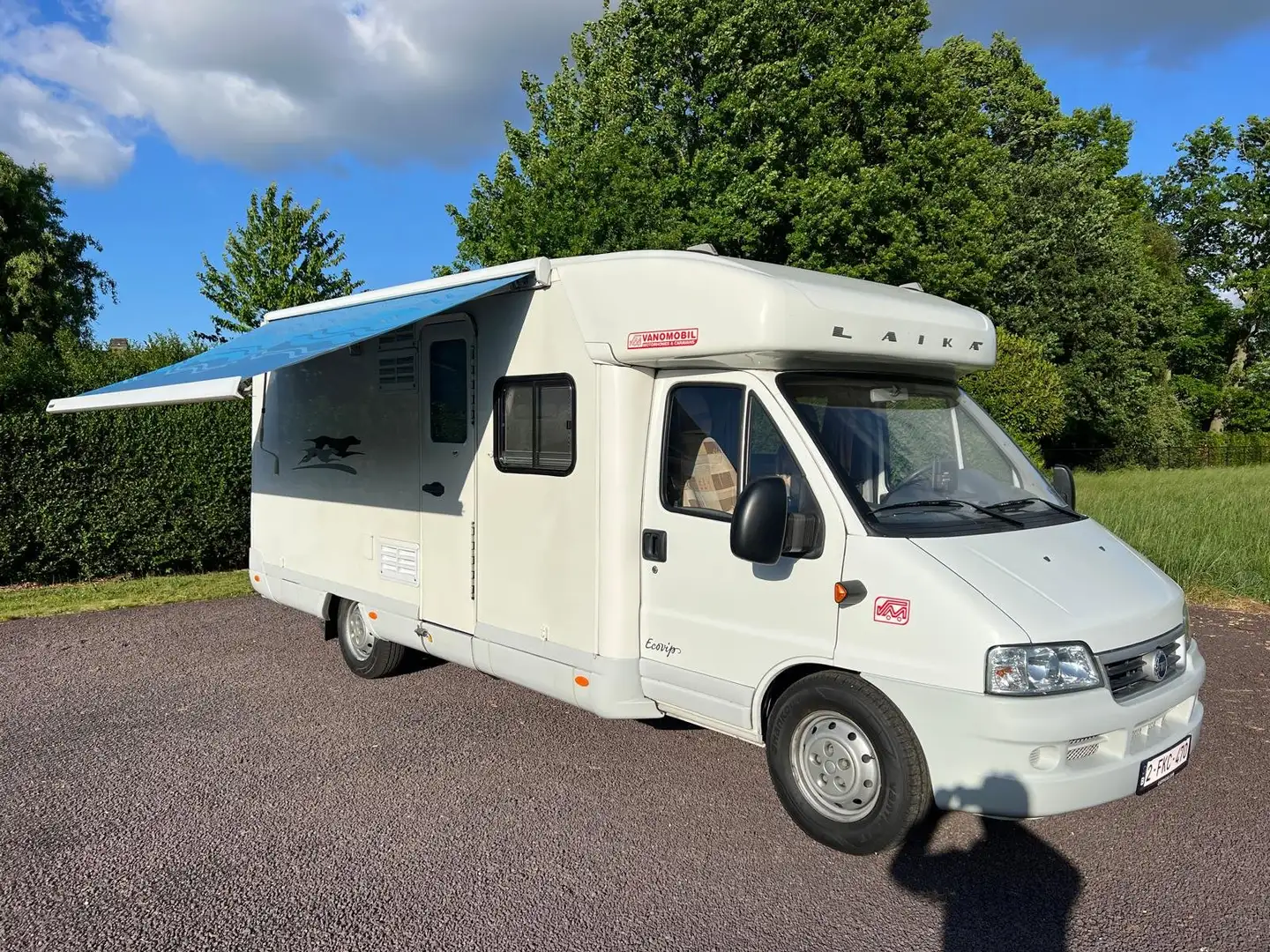Caravans-Wohnm Laika Ecovip 6.1 met luifel en 43.000 km / FIAT Wit - 2