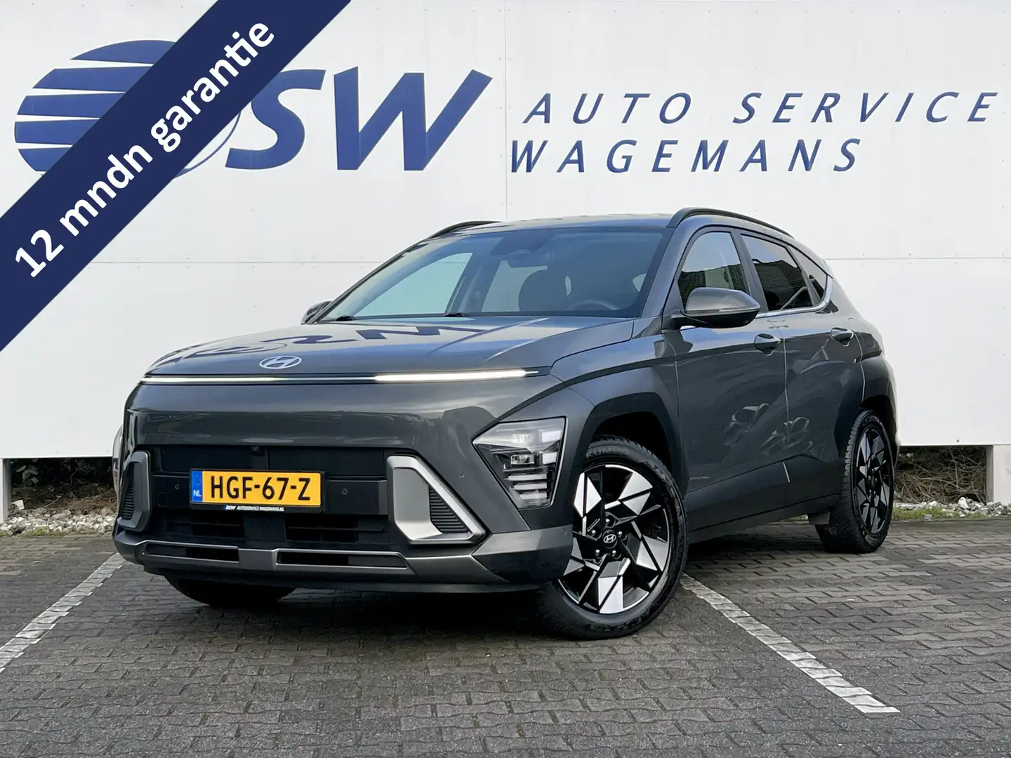 Hyundai KONA 1.6 GDI HEV Premium | Trekhaak | 360 Camera | Lede Grau - 1