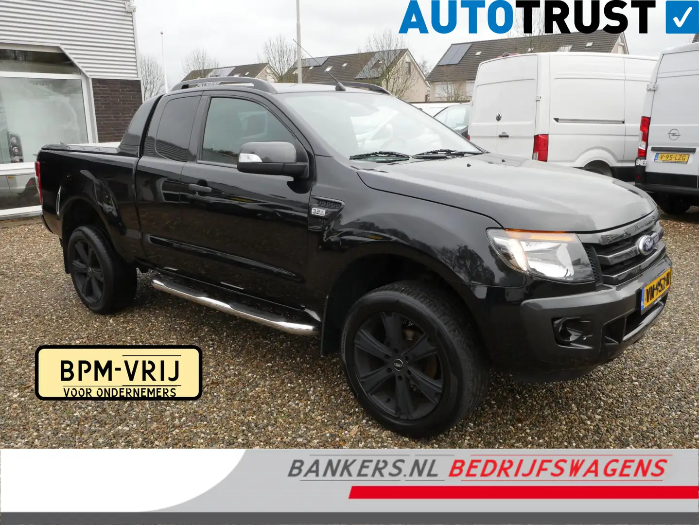 Ford Ranger 3.2 TDCi 200PK, Wildtrak Super Cab, Airco, Trekhaa Schwarz - 1