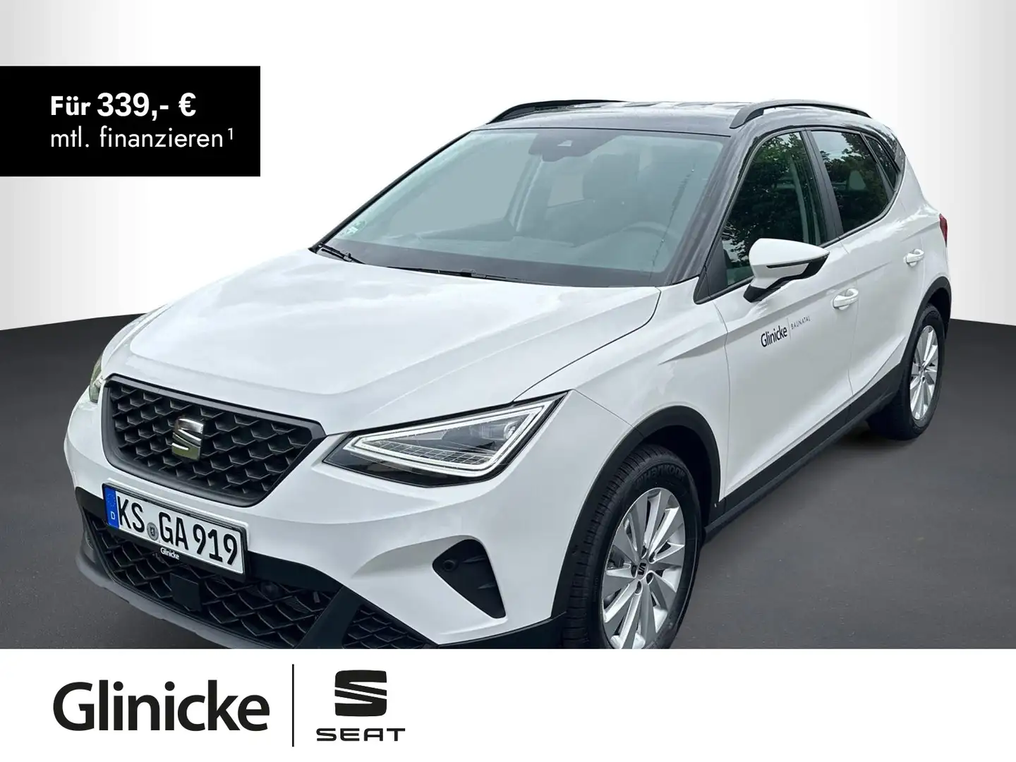 SEAT Arona 1.0 TSI Style Edition DSG, AHK, RFK Weiß - 1