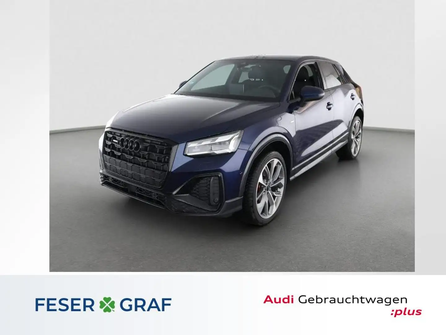 Audi Q2 40 TFSI qu S line-AHK-Matrix-ACC-Sonos Blau - 1