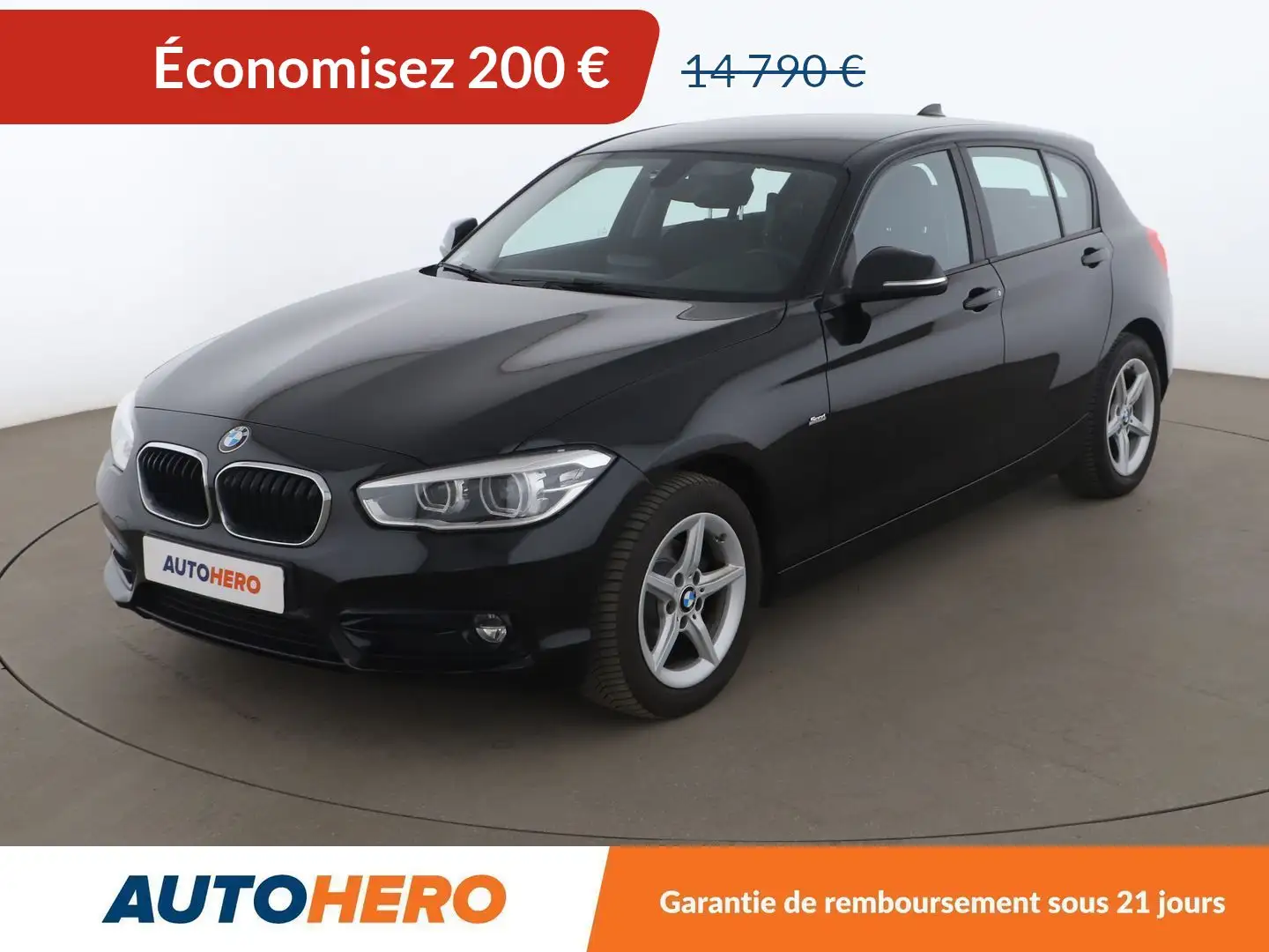 BMW 116 116d Sport Line BVA8 Noir - 1
