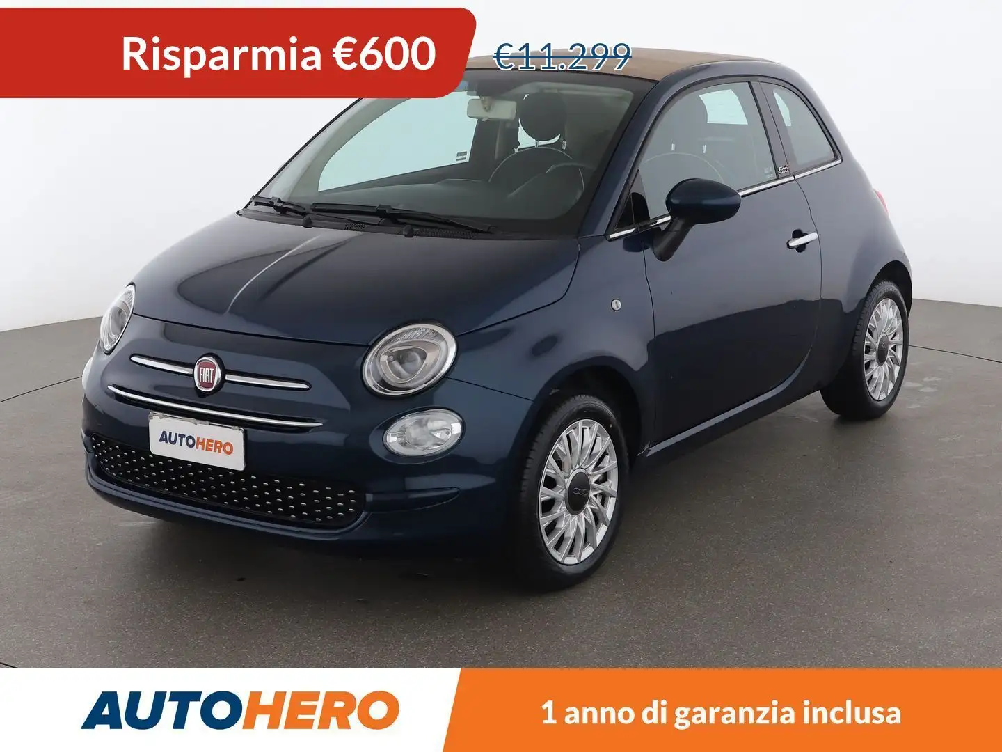 Fiat 500C 1.2 Lounge Blu/Azzurro - 1