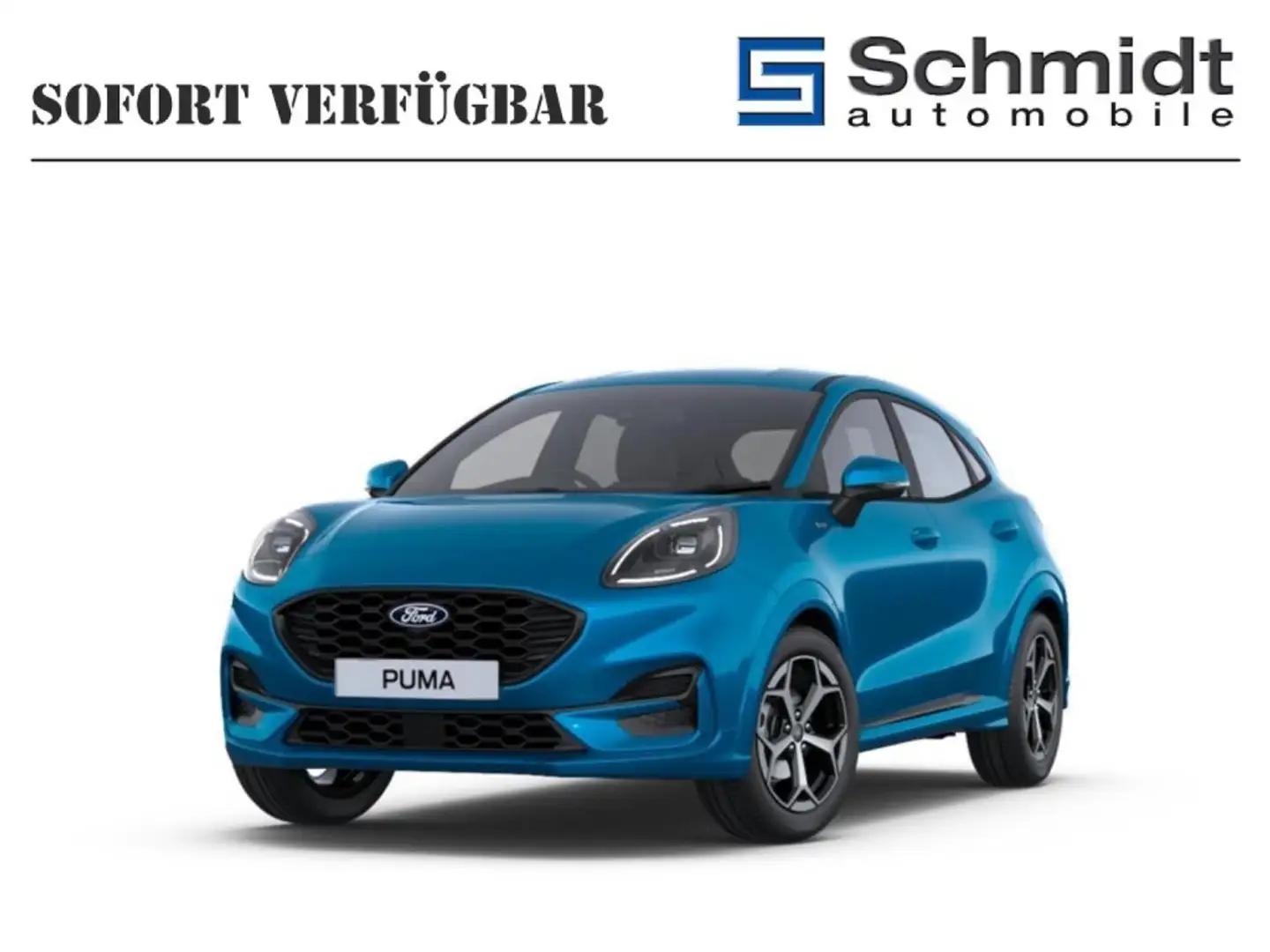 Ford Puma ST-Line 5-türig 1,0L Ecoboost 125PS A FWD Blau - 1