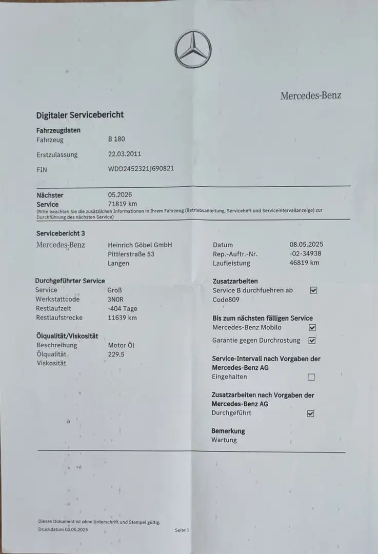 Mercedes-Benz B 180 B -Klasse /SHZ/Navi/2.Hd/Garantie Srebrny - 2