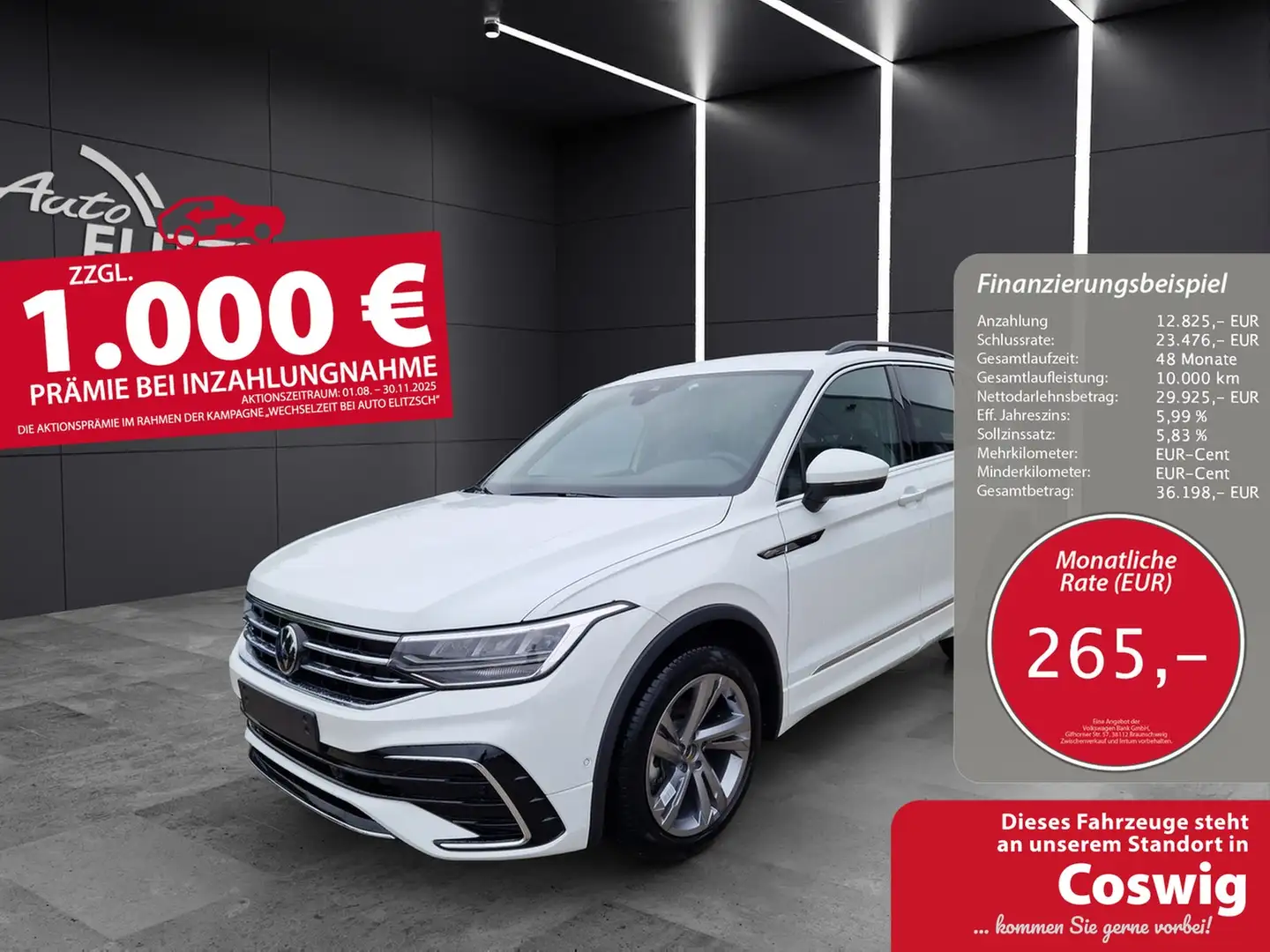 Volkswagen Tiguan R-Line Weiß - 1