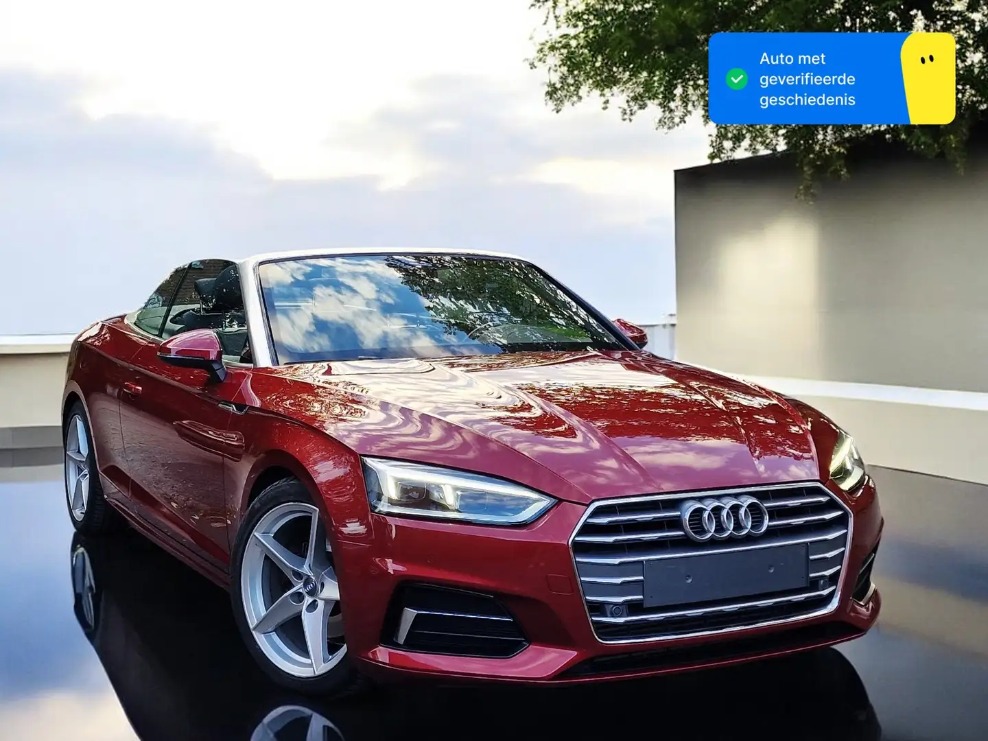 Audi A5 A5 Cabrio 40 TFSI S tronic sport Rood - 1