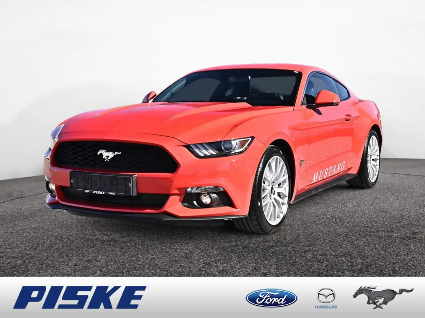 Ford Mustang 2.3 EcoBoost PDC LEDER KAMERA NAVI Rood - 1