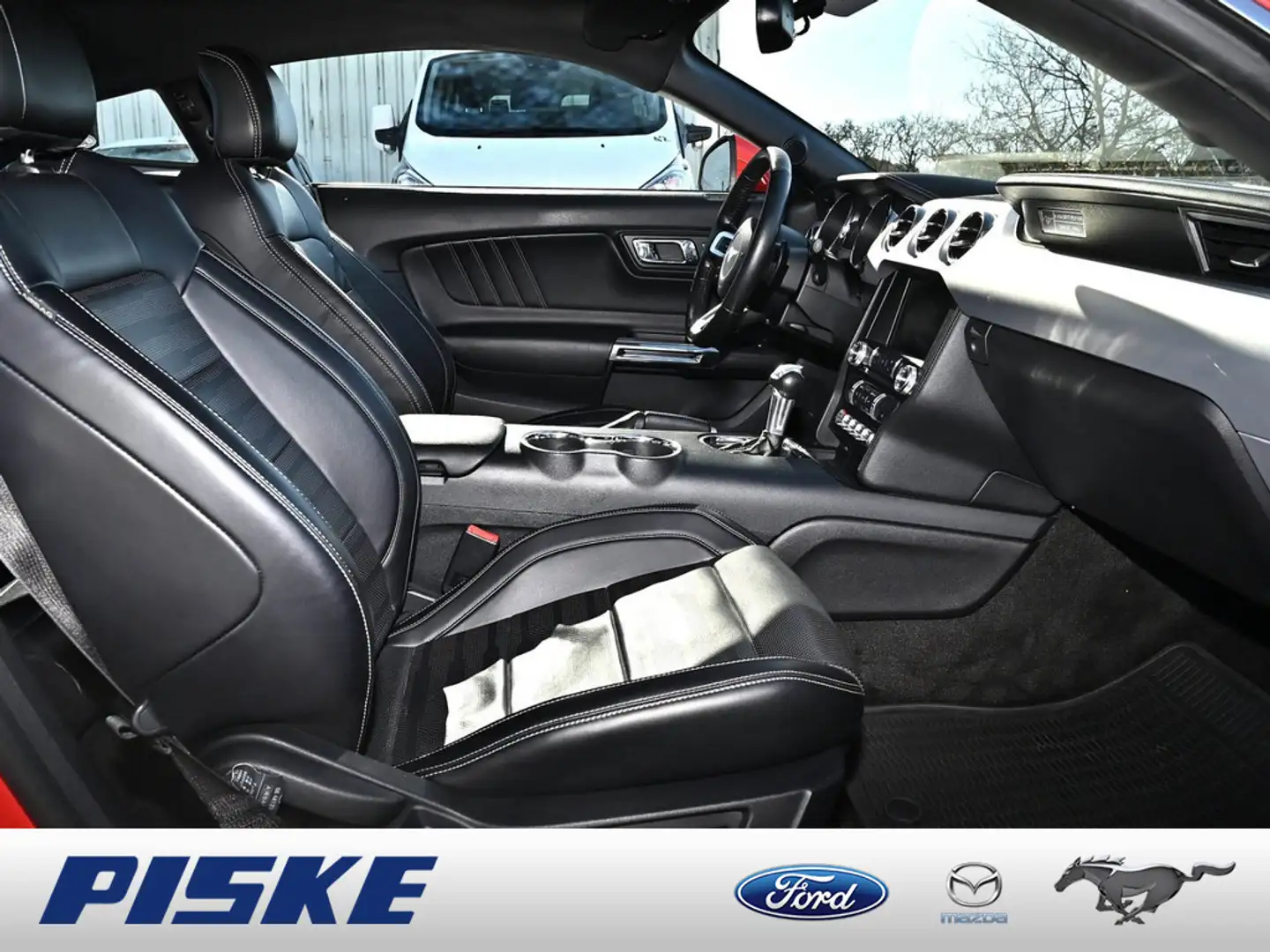 Ford Mustang 2.3 EcoBoost PDC LEDER KAMERA NAVI Rood - 2