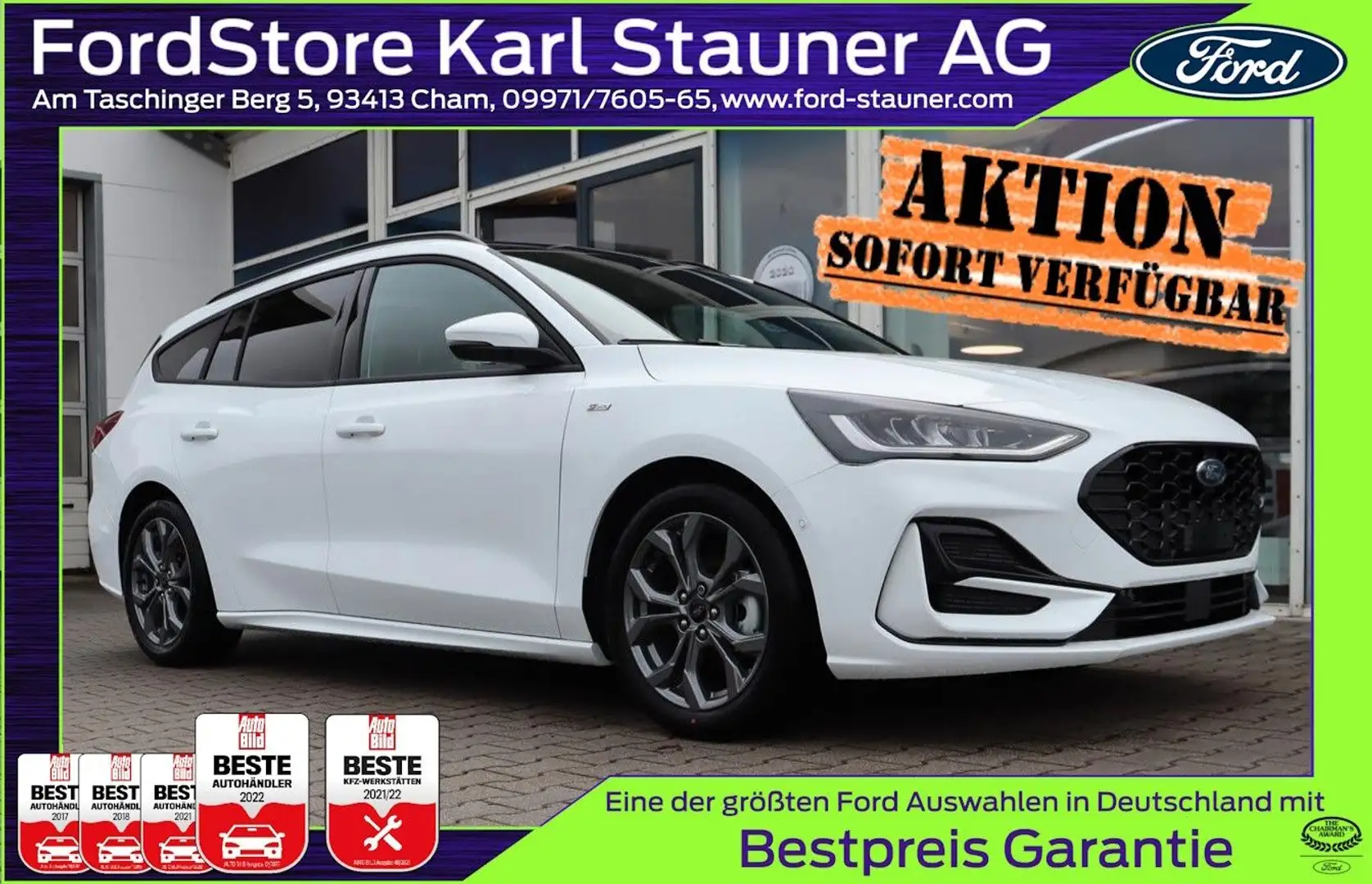 Ford Focus ST-Line X 1.0 B&O PANODACH 4,99%  FIN* Weiß - 1