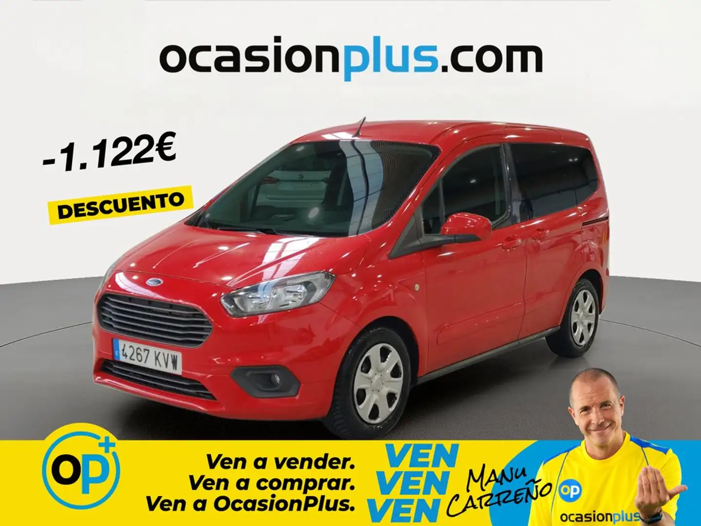 Ford Tourneo Courier 1.0 Ecoboost Trend Rojo - 1