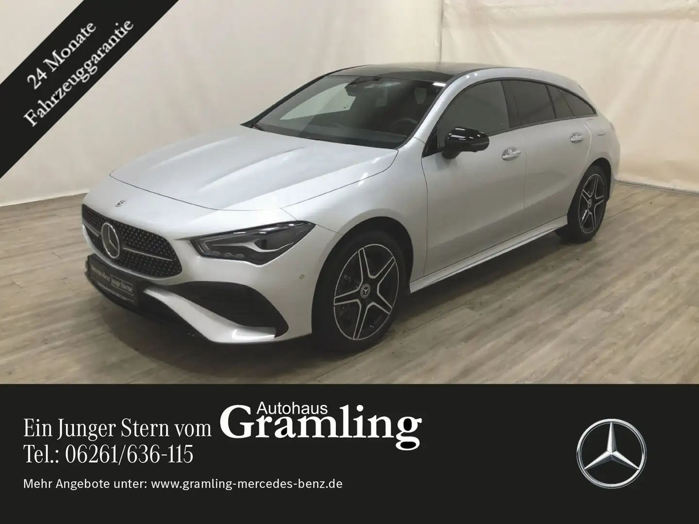 Mercedes-Benz CLA 250 e SB AMG NIGHT*Pano*AHK*Dist*360°*Ambien Silber - 1
