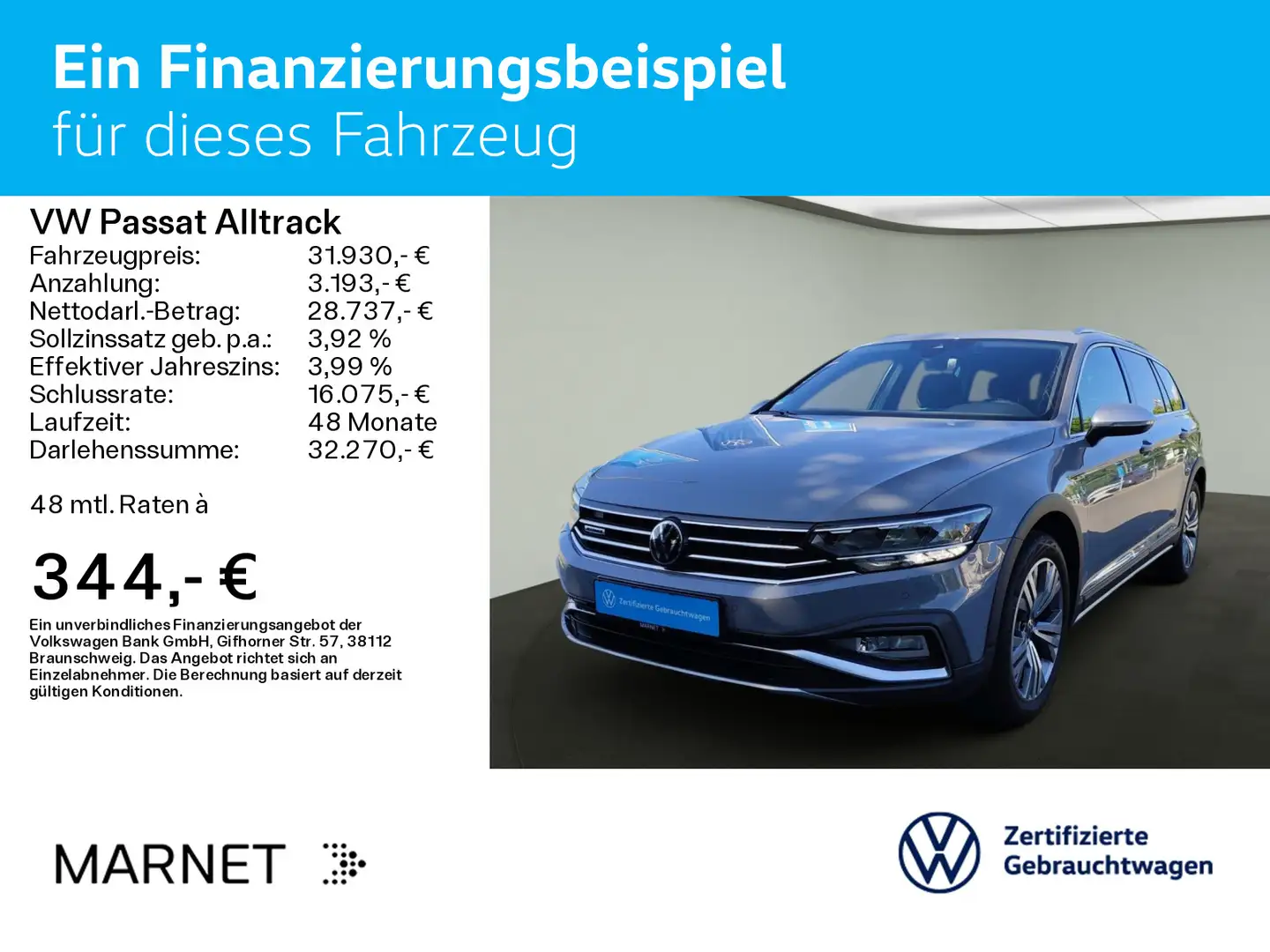 Volkswagen Passat Alltrack Passat Variant Alltrack 2.0 TDI DSG 4Motion*NAVI Grau - 2