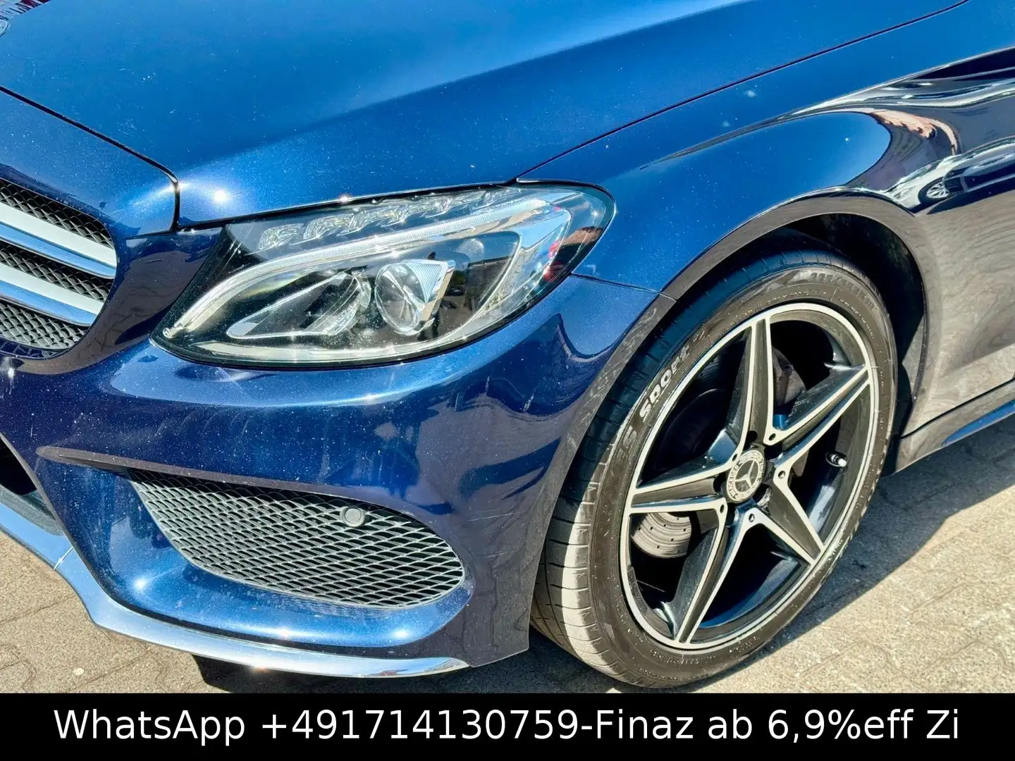 Mercedes-Benz C 220 T-SPORT-AMG-LED-NAVI-LEDER-ABS TEMP-18*AMG Bleu - 2