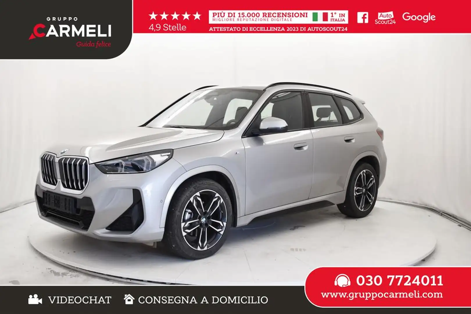 BMW X1 sdrive18d MSport auto Grigio - 1