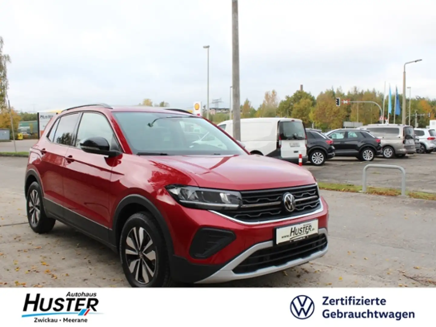 Volkswagen T-Cross Goal 1.0 TSI*AZV,LED,RFK,NAVI* Rot - 1